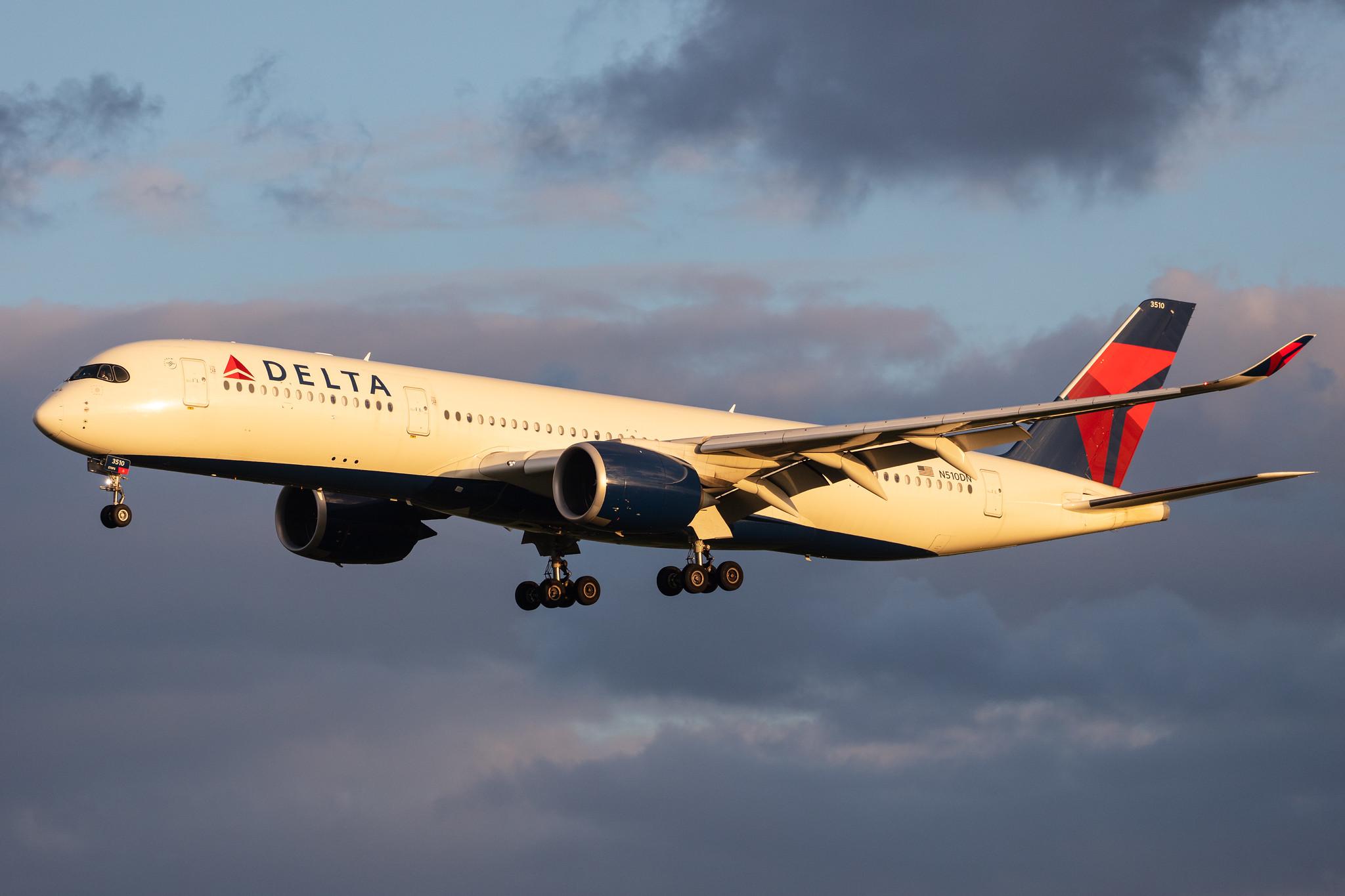 Amsterdam Airport Schiphol: Delta Air Lines (DL / DAL) |  Airbus A350-941 A359 | N510DN | MSN 204