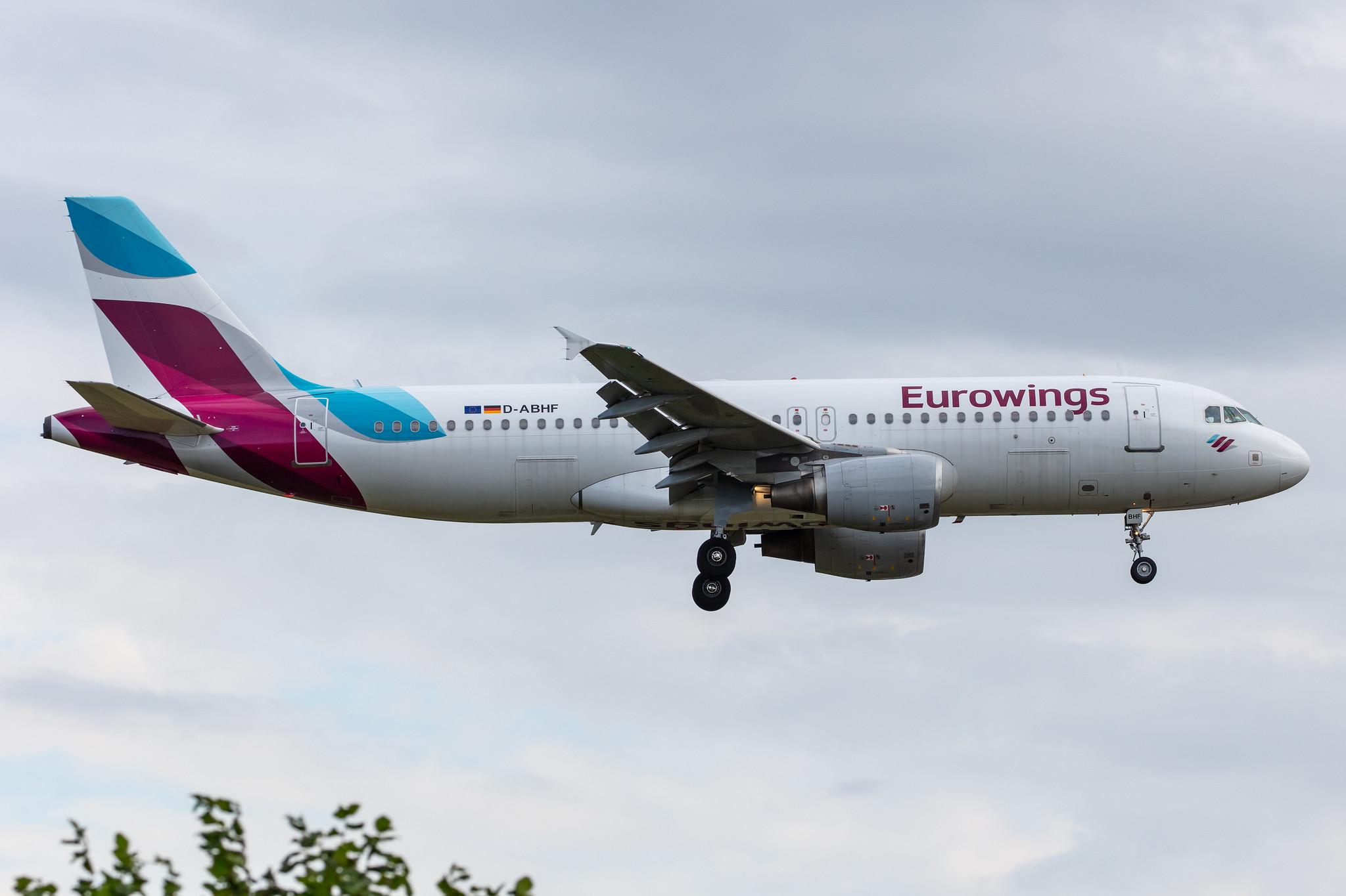 Hamburg Airport: Eurowings (EW / EWG) |  Airbus A320-214 A320 | D-ABHF | MSN 2749