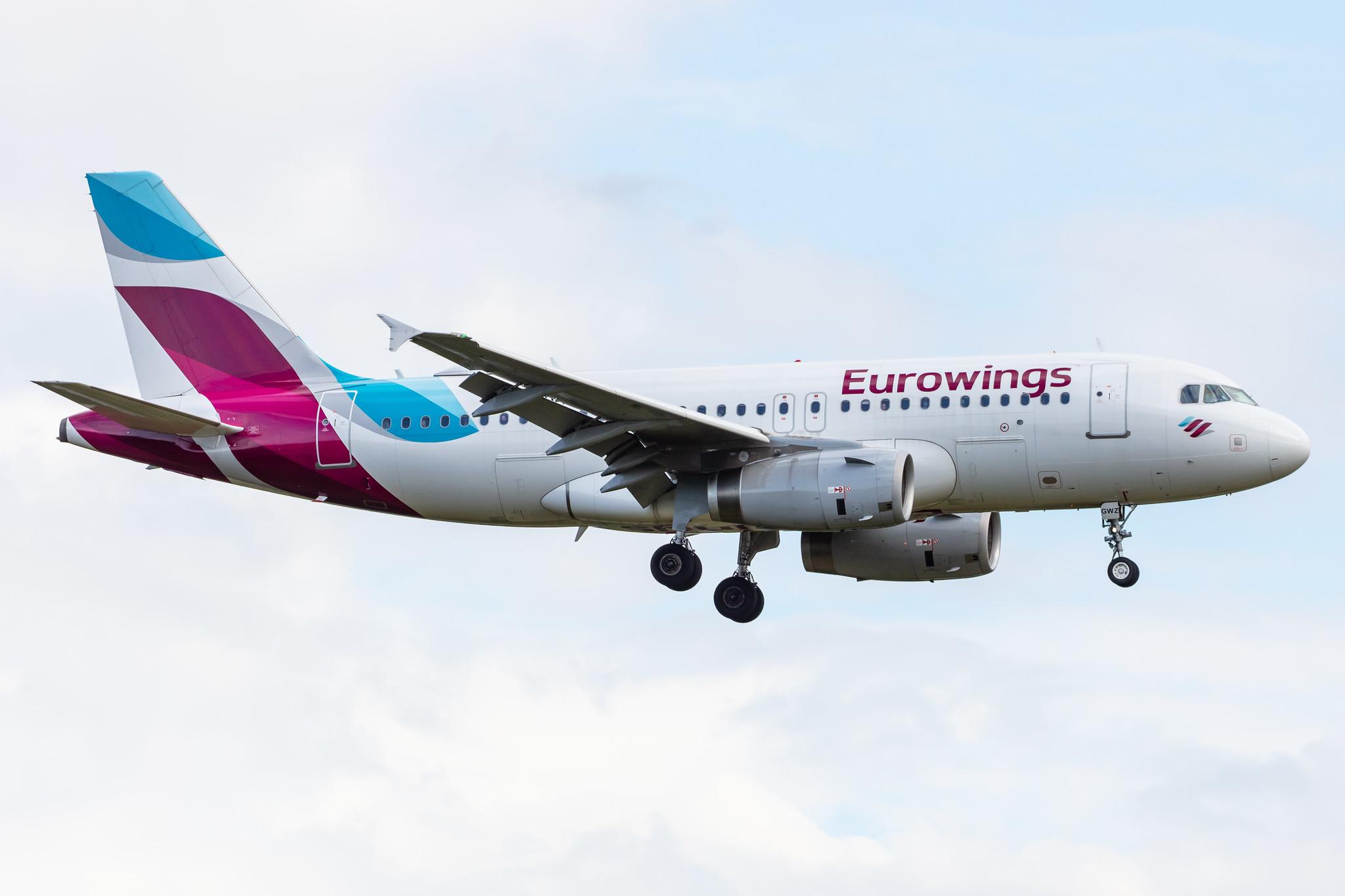 Hamburg Airport: Eurowings (EW / EWG) |  Airbus A319-132 A319 | D-AGWZ | MSN 5978