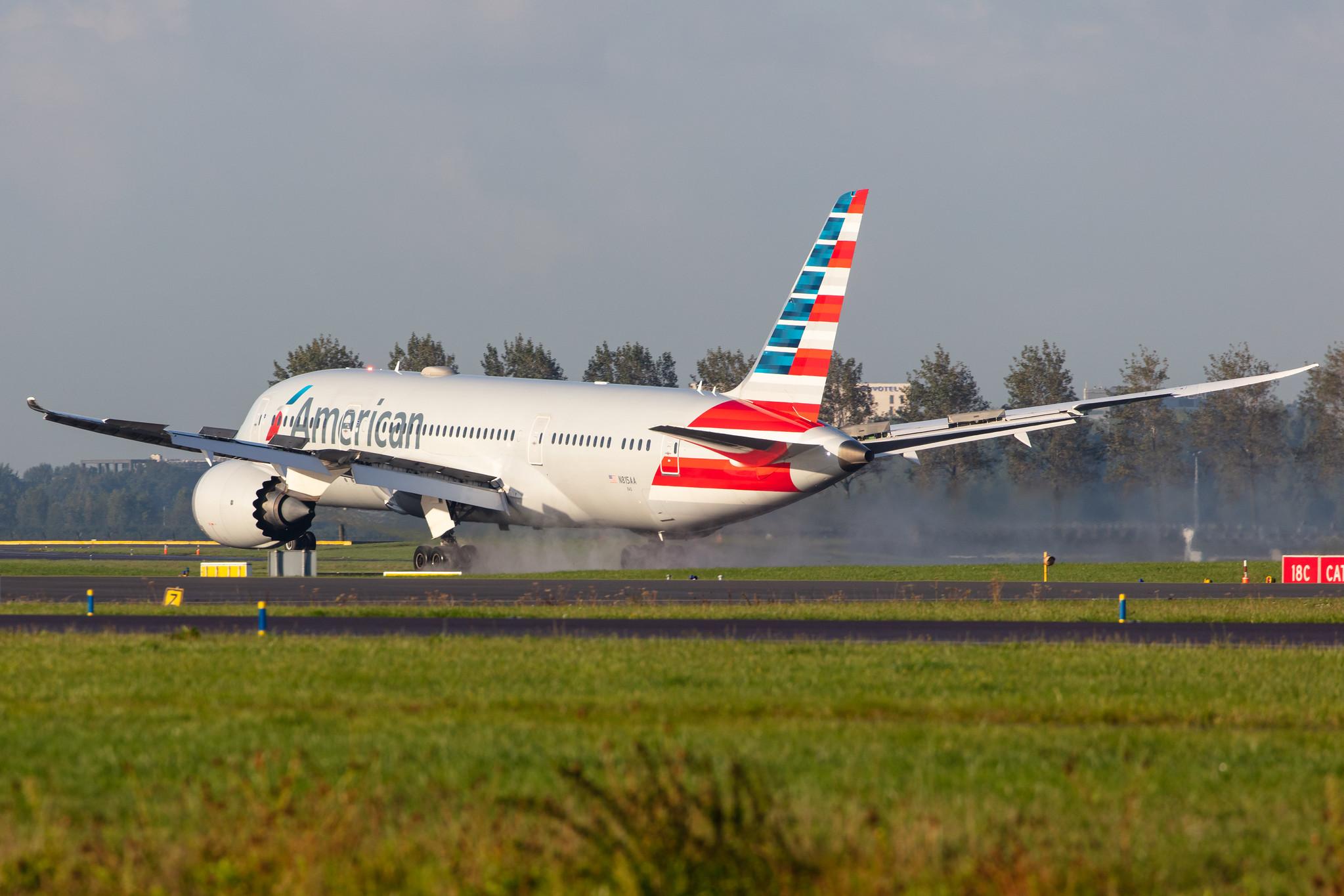 Amsterdam Airport Schiphol: American Airlines (AA / AAL) |  Boeing 787-8 Dreamliner B788 | N815AA | MSN 40633