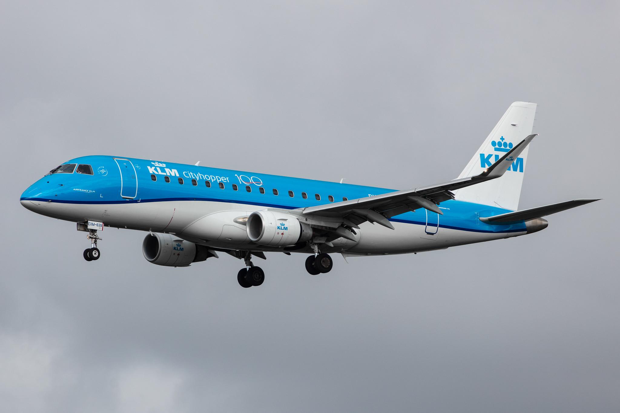 Amsterdam Airport Schiphol: KLM (KL / KLM) | Operator: KLM Cityhopper |  Embraer E175STD E75L | PH-EXM | MSN 17000639