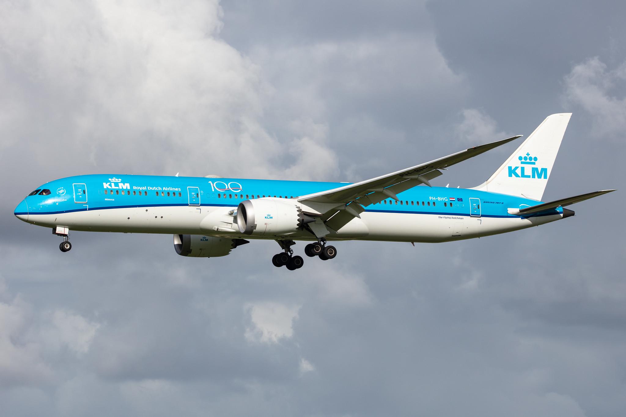 Amsterdam Airport Schiphol: KLM (KL / KLM) |  Boeing 787-9 Dreamliner B789 | PH-BHG | MSN 38766