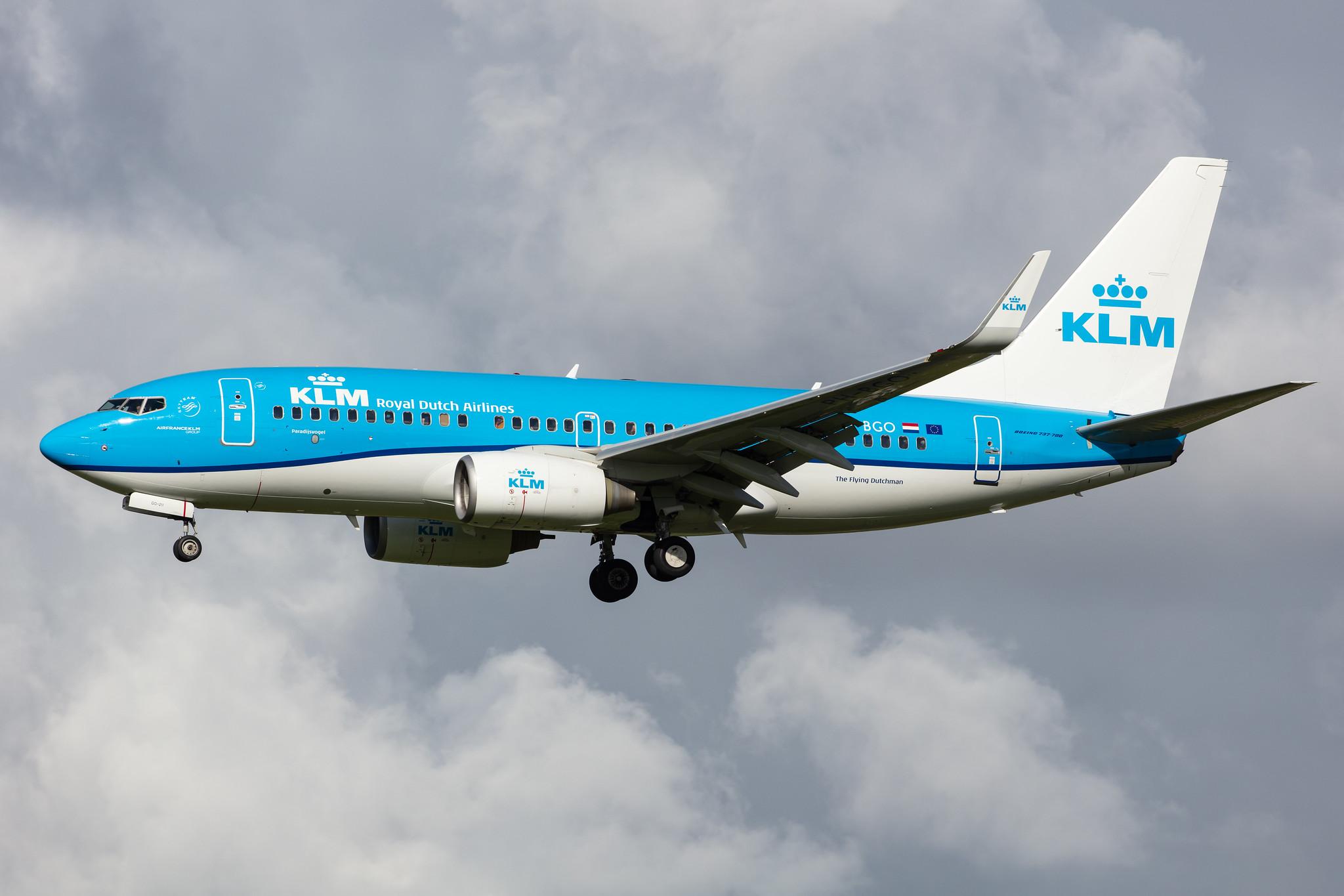 Amsterdam Airport Schiphol: KLM (KL / KLM) |  Boeing 737-7K2 B737 | PH-BGO | MSN 38126