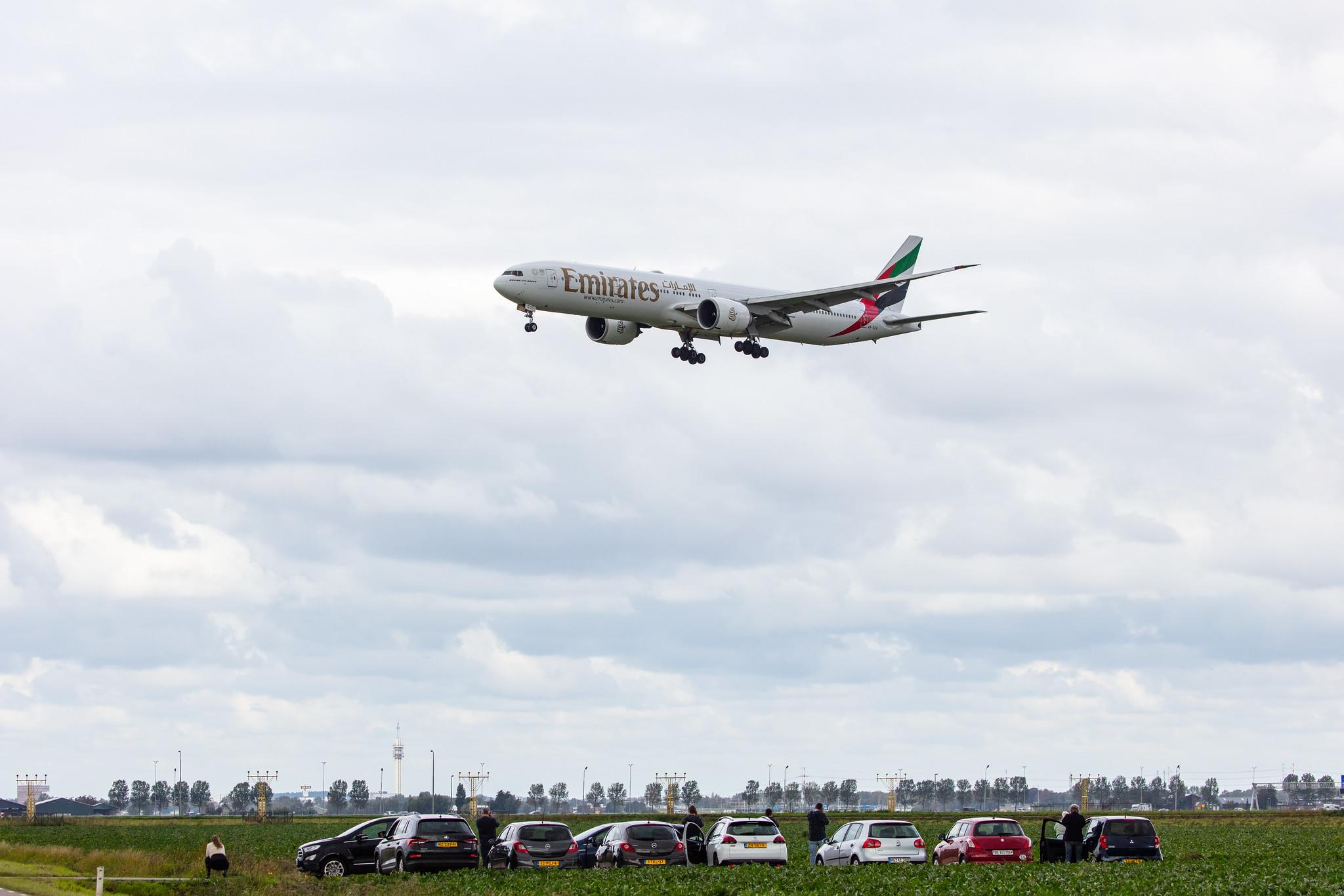 Amsterdam Airport Schiphol: Emirates (EK / UAE) |  Boeing 777-36N(ER) B77W | A6-ECO | MSN 37706