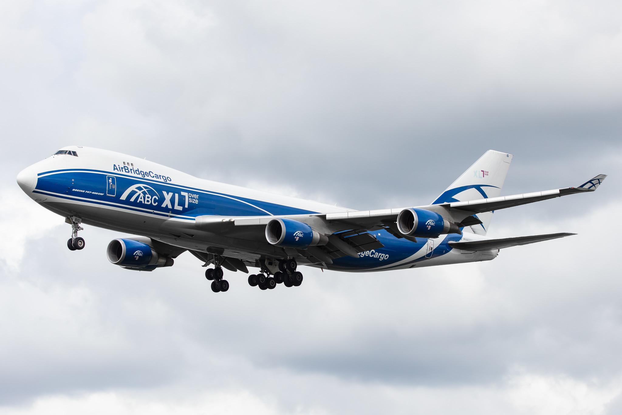 Amsterdam Airport Schiphol: AirBridgeCargo (RU / ABW) | Operator: AirBridgeCargo Airlines |  Boeing 747-46NF(ER) B744 | VP-BIG | MSN 35420