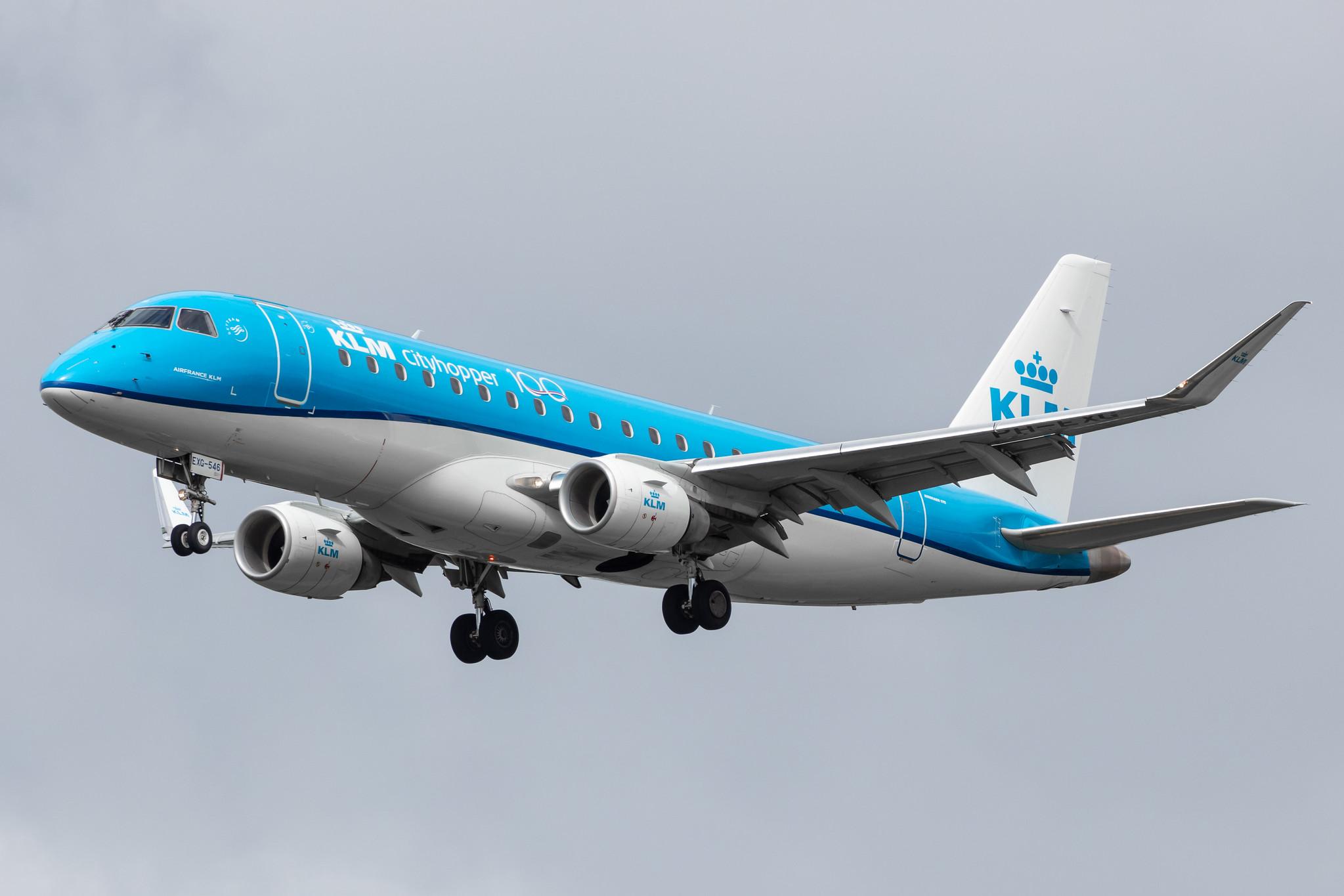 Amsterdam Airport Schiphol: KLM (KL / KLM) | Operator: KLM Cityhopper |  Embraer E175STD E75L | PH-EXG | MSN 17000546