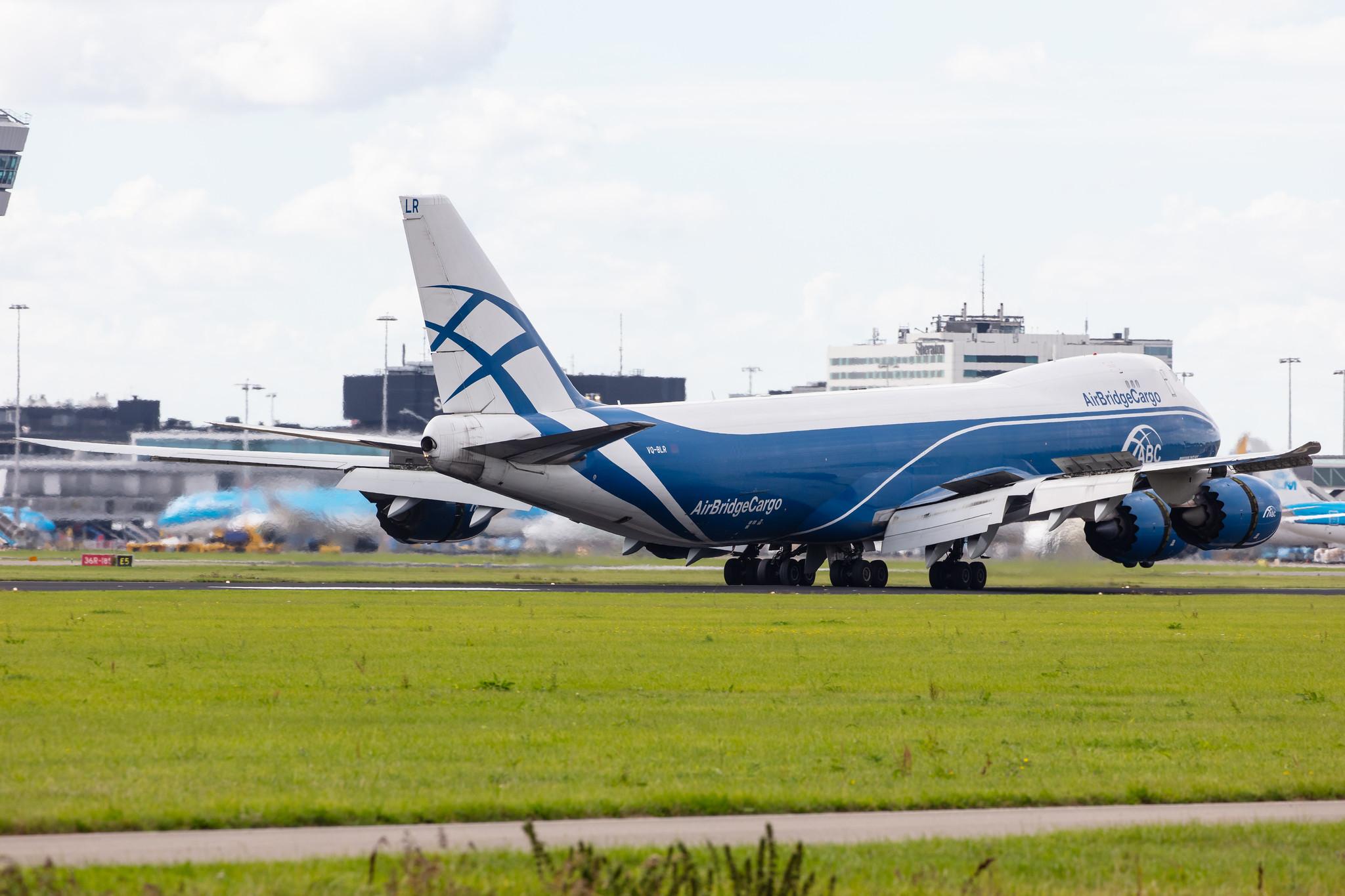 Amsterdam Airport Schiphol: AirBridgeCargo (RU / ABW) | Operator: AirBridgeCargo Airlines |  Boeing 747-8HV(F) B748 | VQ-BLR | MSN 37668