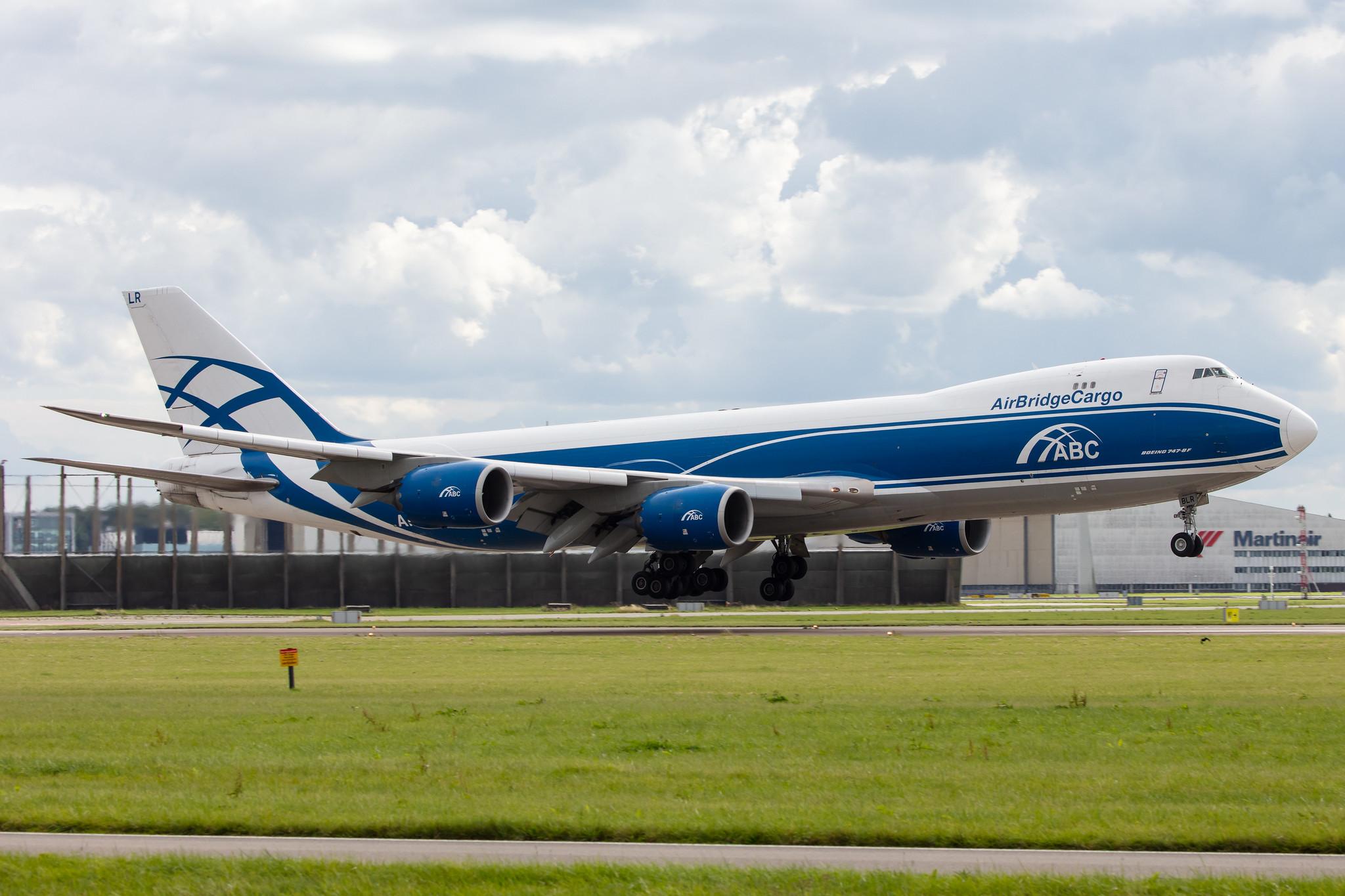 Amsterdam Airport Schiphol: AirBridgeCargo (RU / ABW) | Operator: AirBridgeCargo Airlines |  Boeing 747-8HV(F) B748 | VQ-BLR | MSN 37668