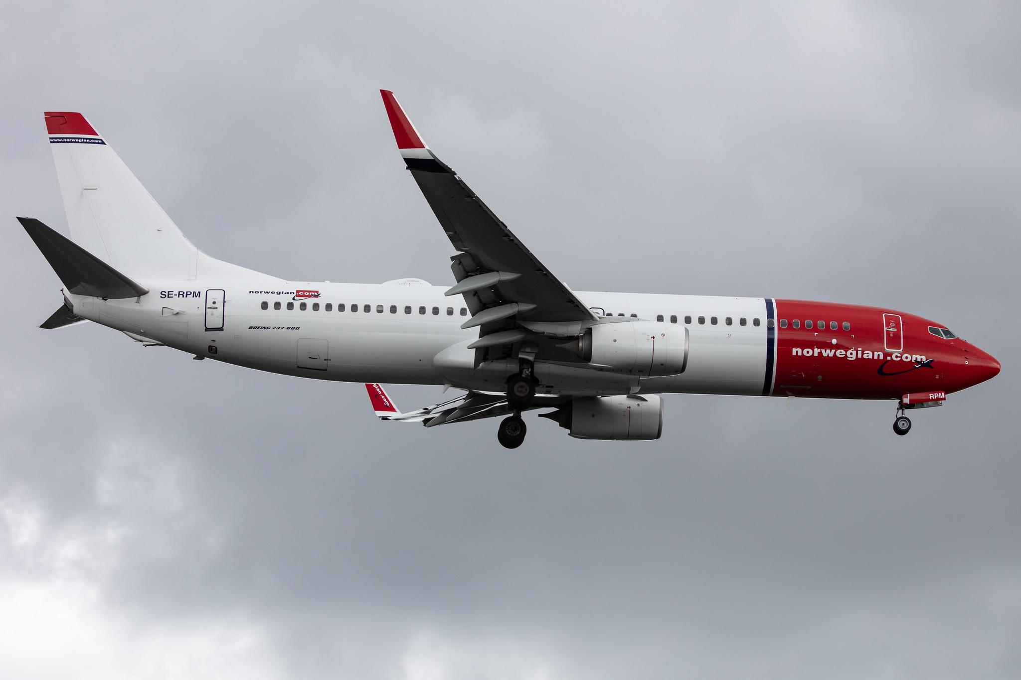 Amsterdam Airport Schiphol: Norwegian (DY / NAX) | Operator: Norwegian Air Sweden |  Boeing 737-8JP B738 | SE-RPM | MSN 42273