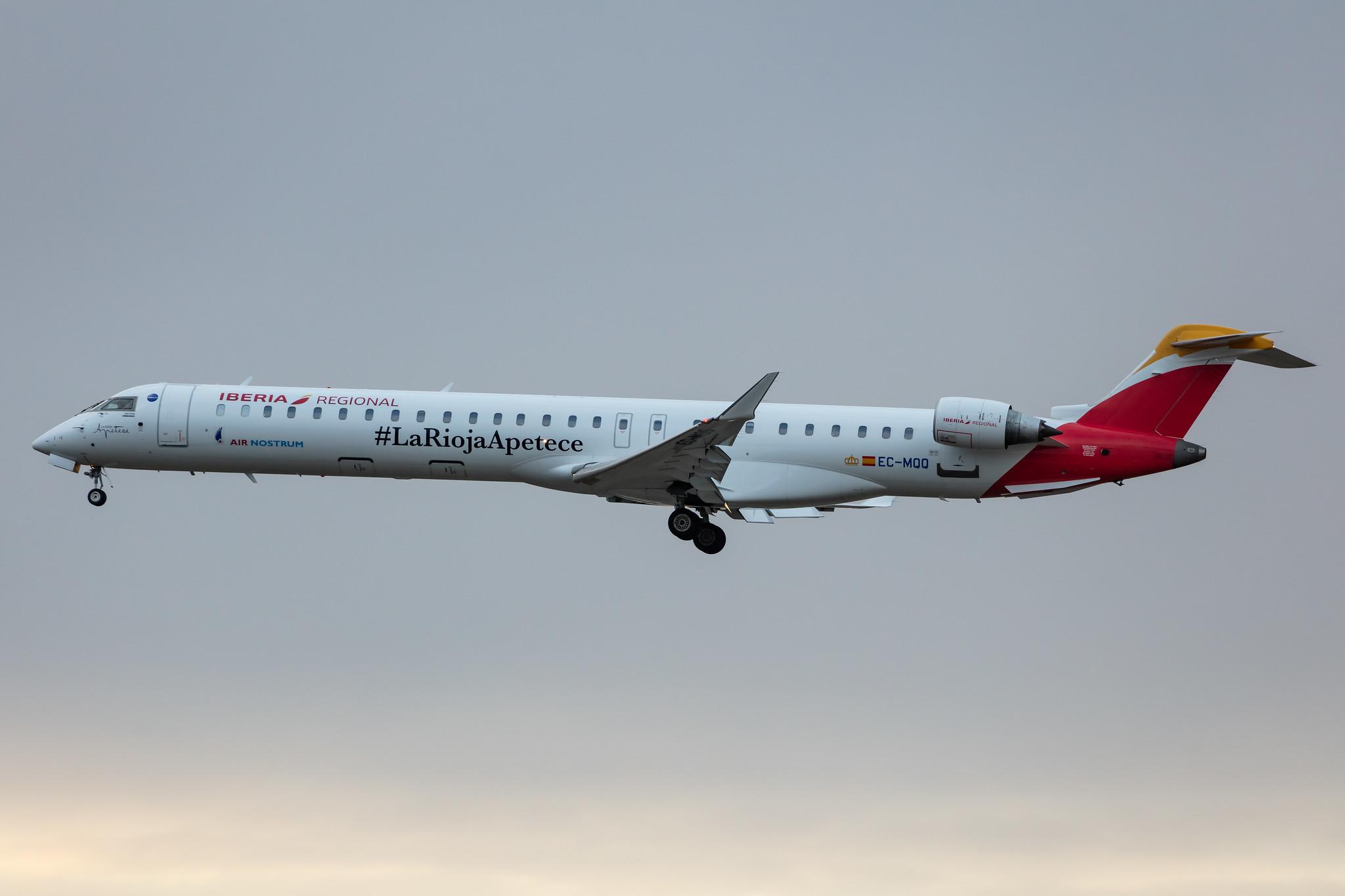 Frankfurt Airport: Iberia Regional (IB / IBE) | Operator: Air Nostrum |  Mitsubishi CRJ-1000 CRJX | EC-MQQ | MSN 19055