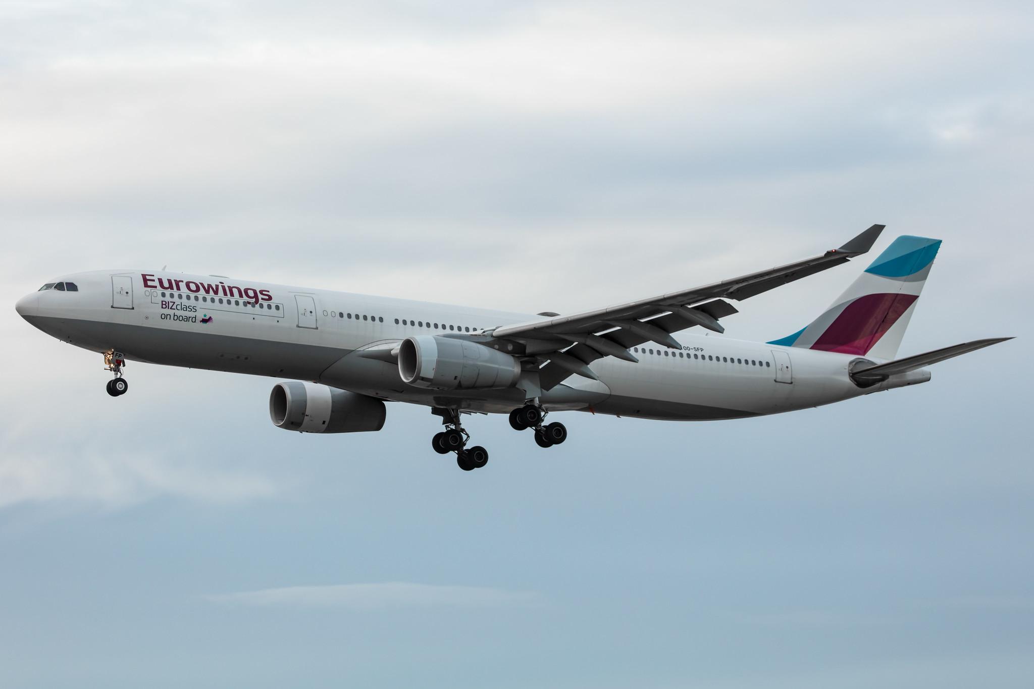Frankfurt Airport: Eurowings (EW / EWG) | Operator: Brussels Airlines |  Airbus A330-343 A333 | OO-SFP | MSN 0645