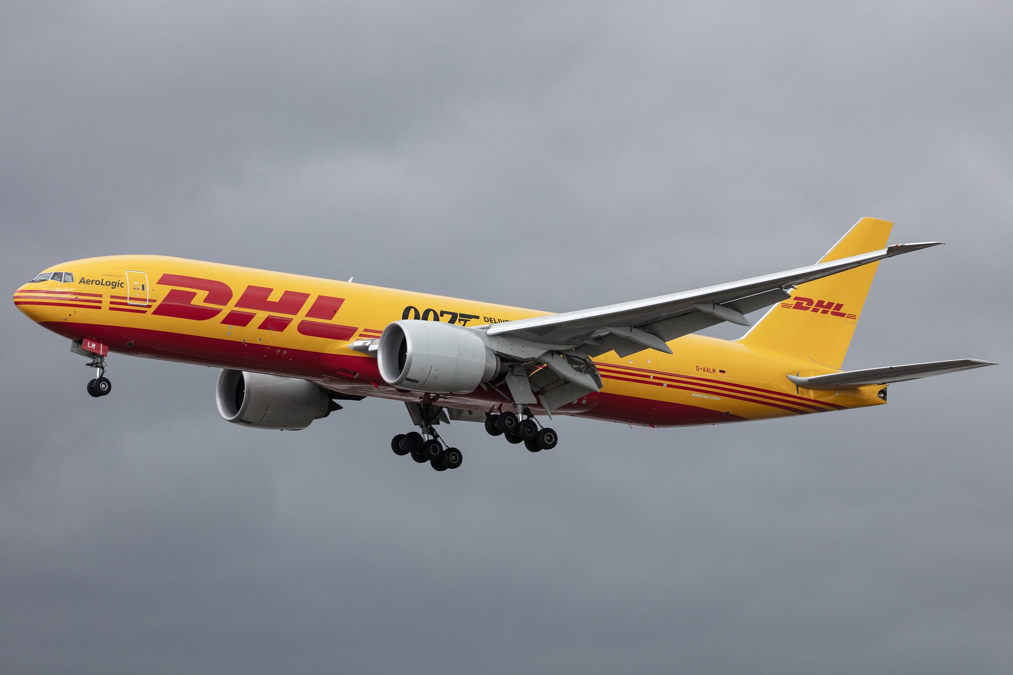 Frankfurt Airport: DHL (D0 / DHK) | Operator: AeroLogic |  Boeing 777-F B77L | D-AALM | MSN 66082