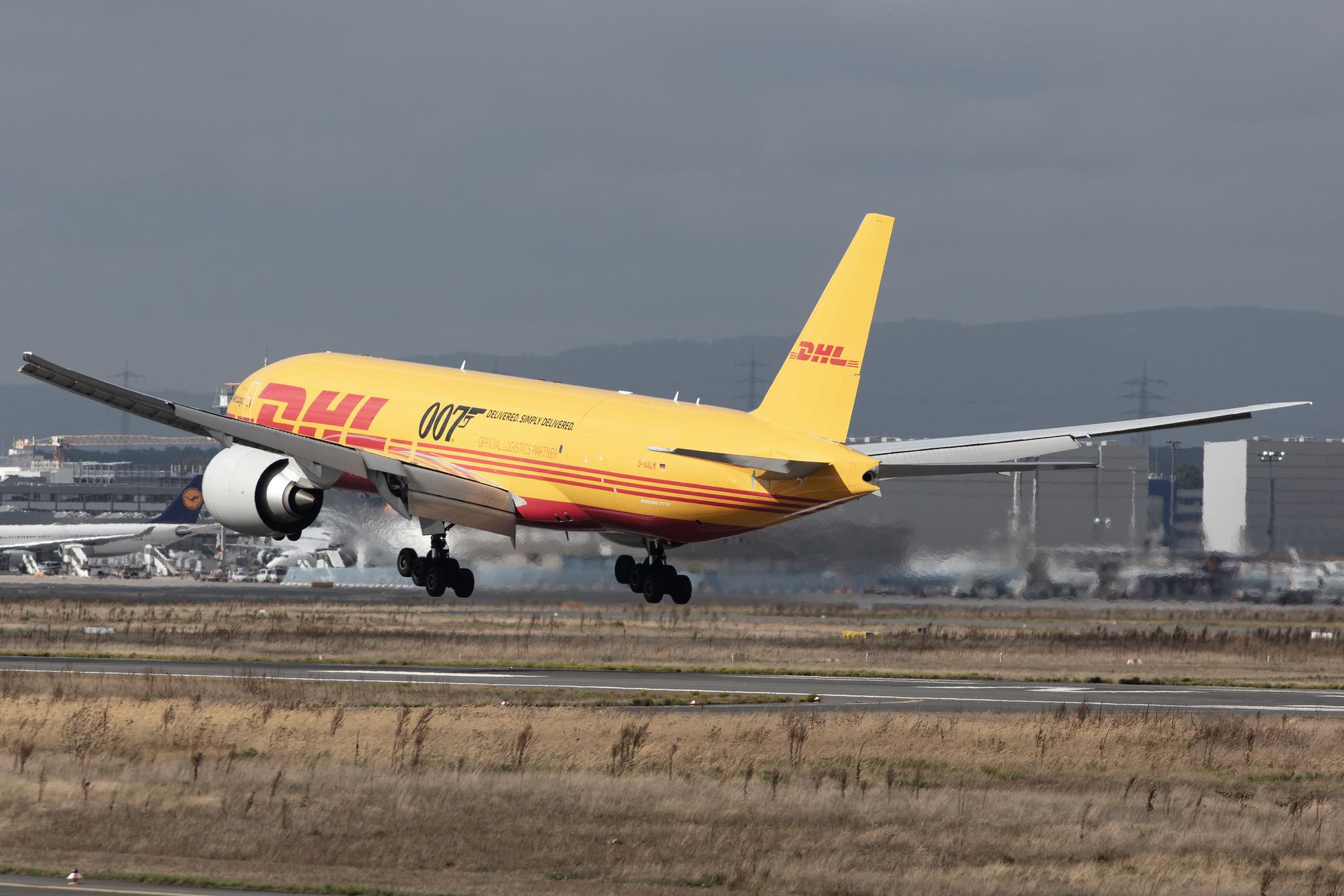Frankfurt Airport: DHL (D0 / DHK) | Operator: AeroLogic |  Boeing 777-F B77L | D-AALM | MSN 66082