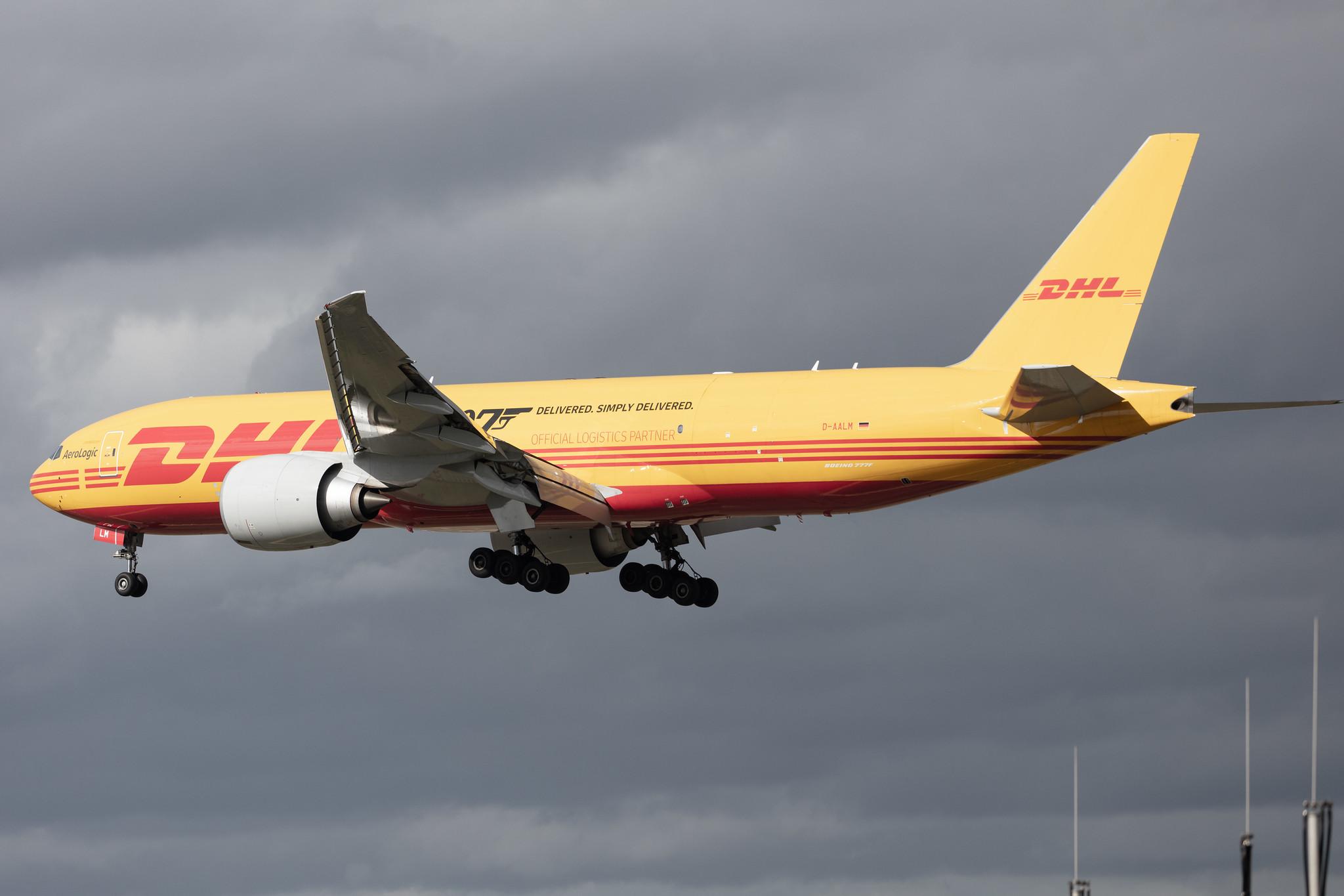 Frankfurt Airport: DHL (D0 / DHK) | Operator: AeroLogic |  Boeing 777-F B77L | D-AALM | MSN 66082