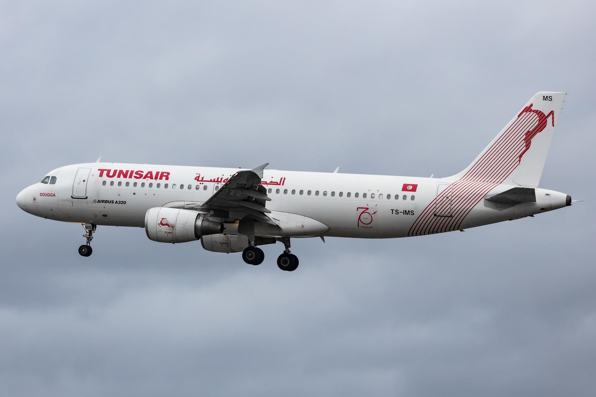 Frankfurt Airport: Tunisair (TU / TAR) |  Airbus A320-214 A320 | TS-IMS | MSN 4689
