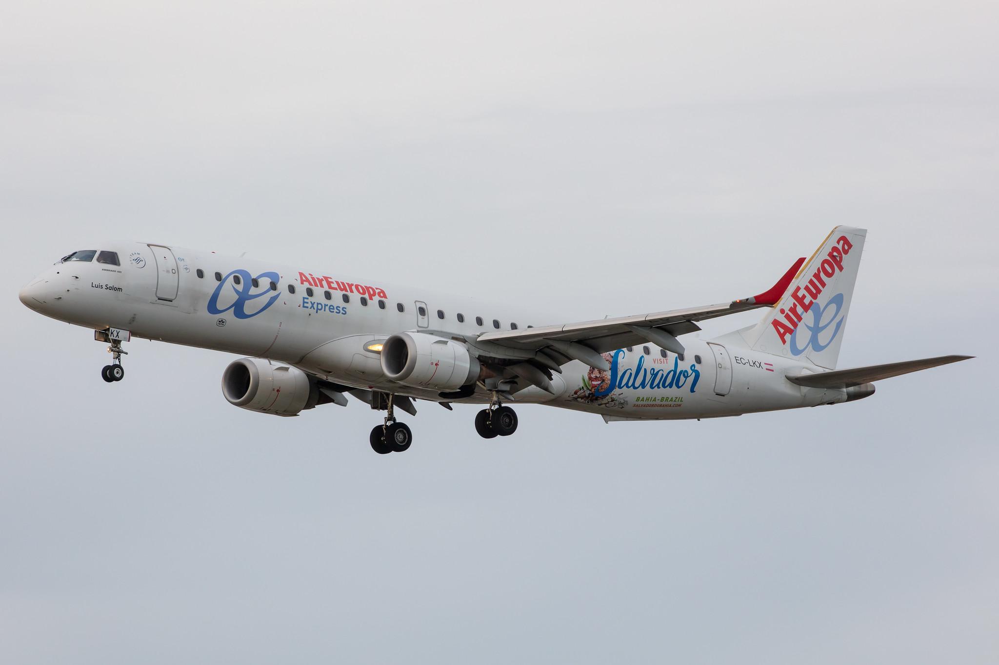Frankfurt Airport: Air Europa Express (UX / AEA) |  Embraer E195LR E195 | EC-LKX | MSN 19000437