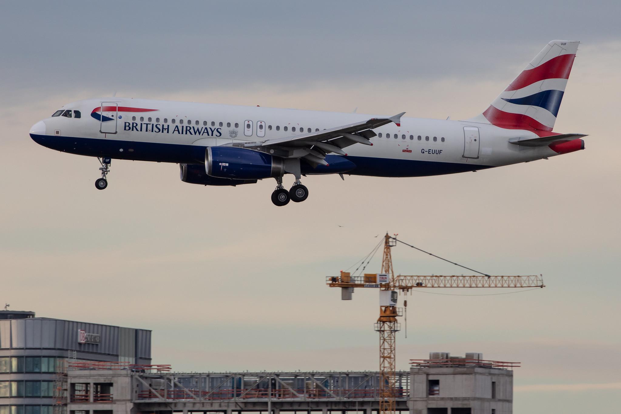 Frankfurt Airport: British Airways (BA / BAW) |  Airbus A320-232 A320 | G-EUUF | MSN 1806