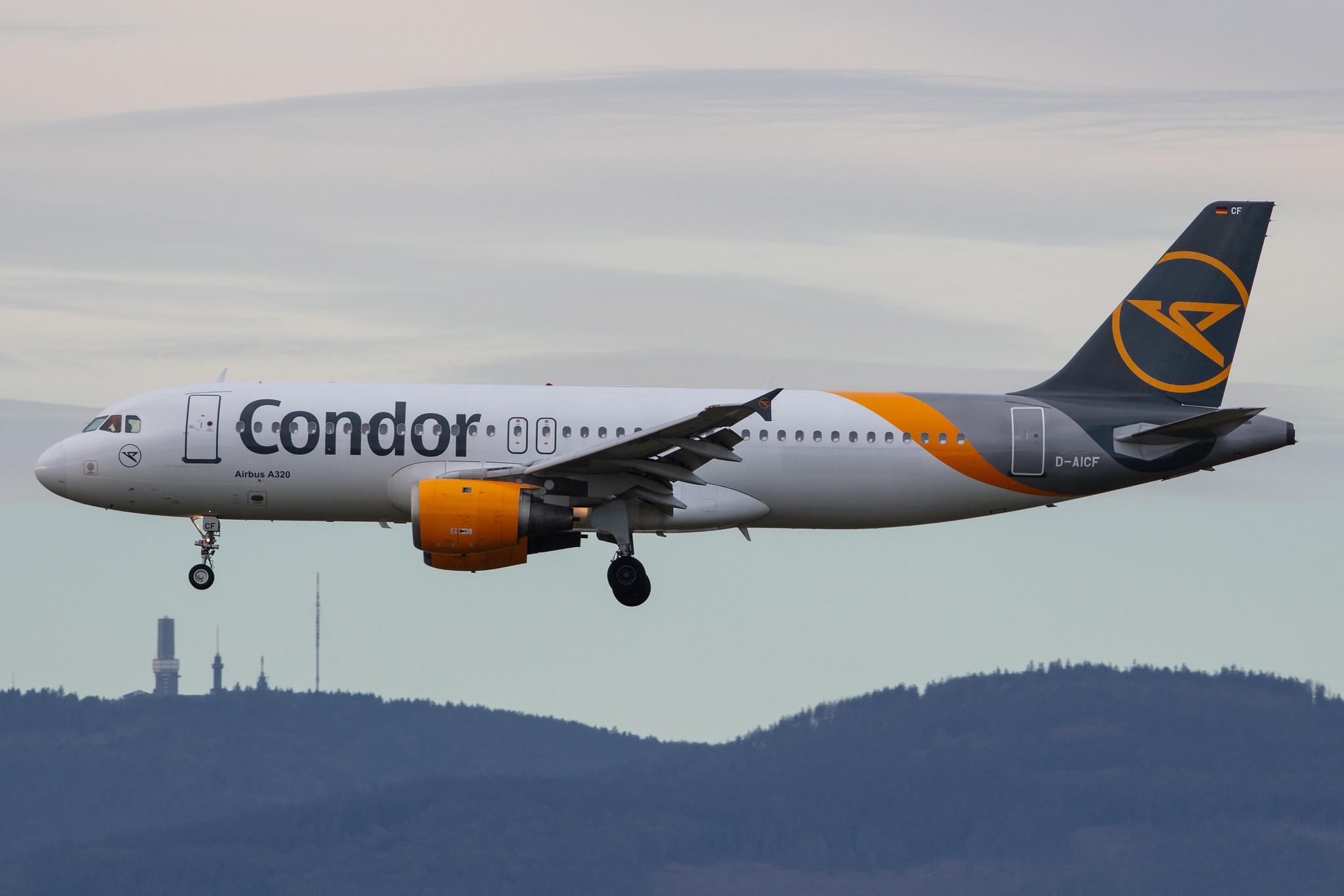 Frankfurt Airport: Condor (DE / CFG) |  Airbus A320-212 A320 | D-AICF | MSN 0905