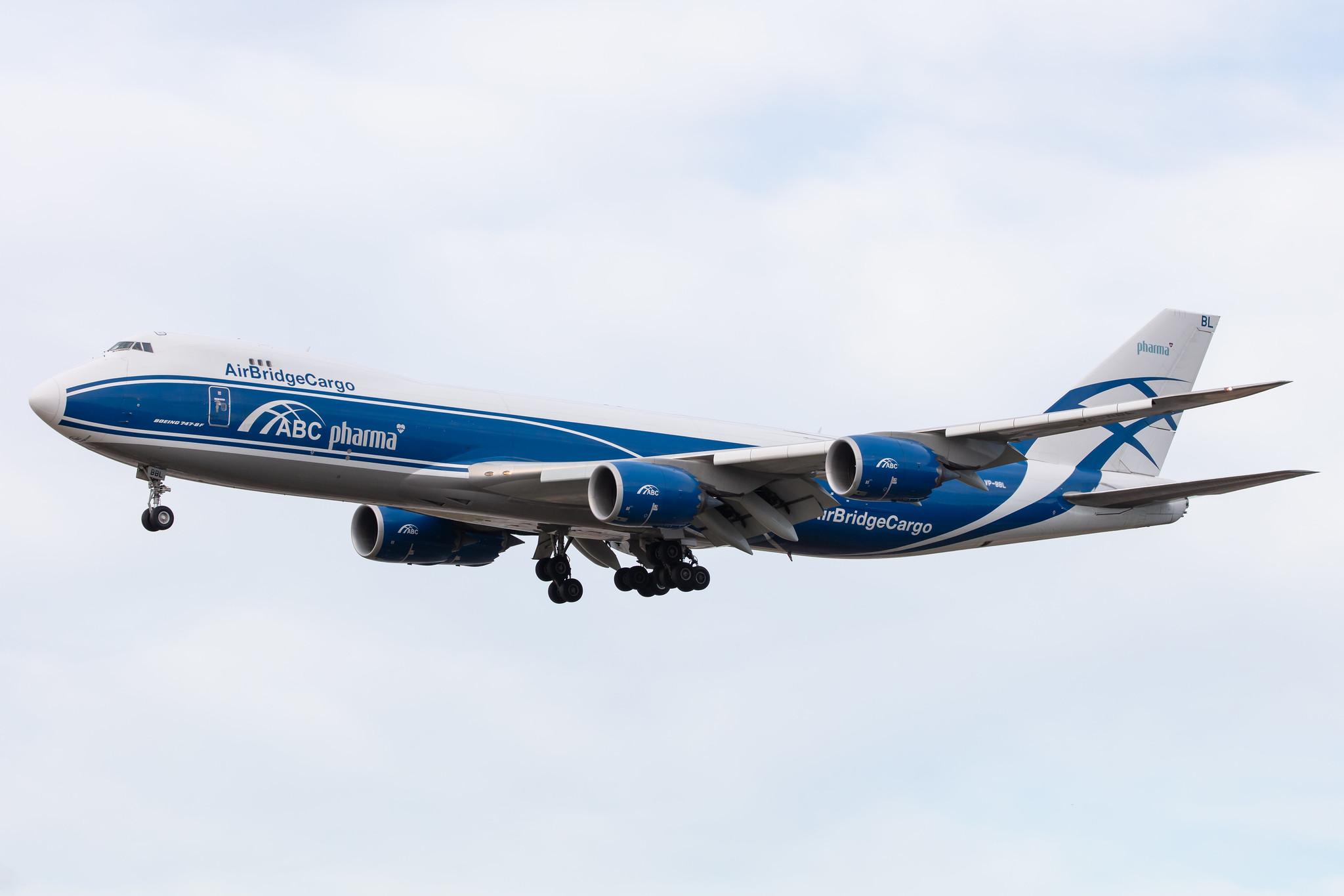 Frankfurt Airport: AirBridgeCargo (RU / ABW) | Operator: AirBridgeCargo Airlines |  Boeing 747-87U(F) B748 | VP-BBL | MSN 63378