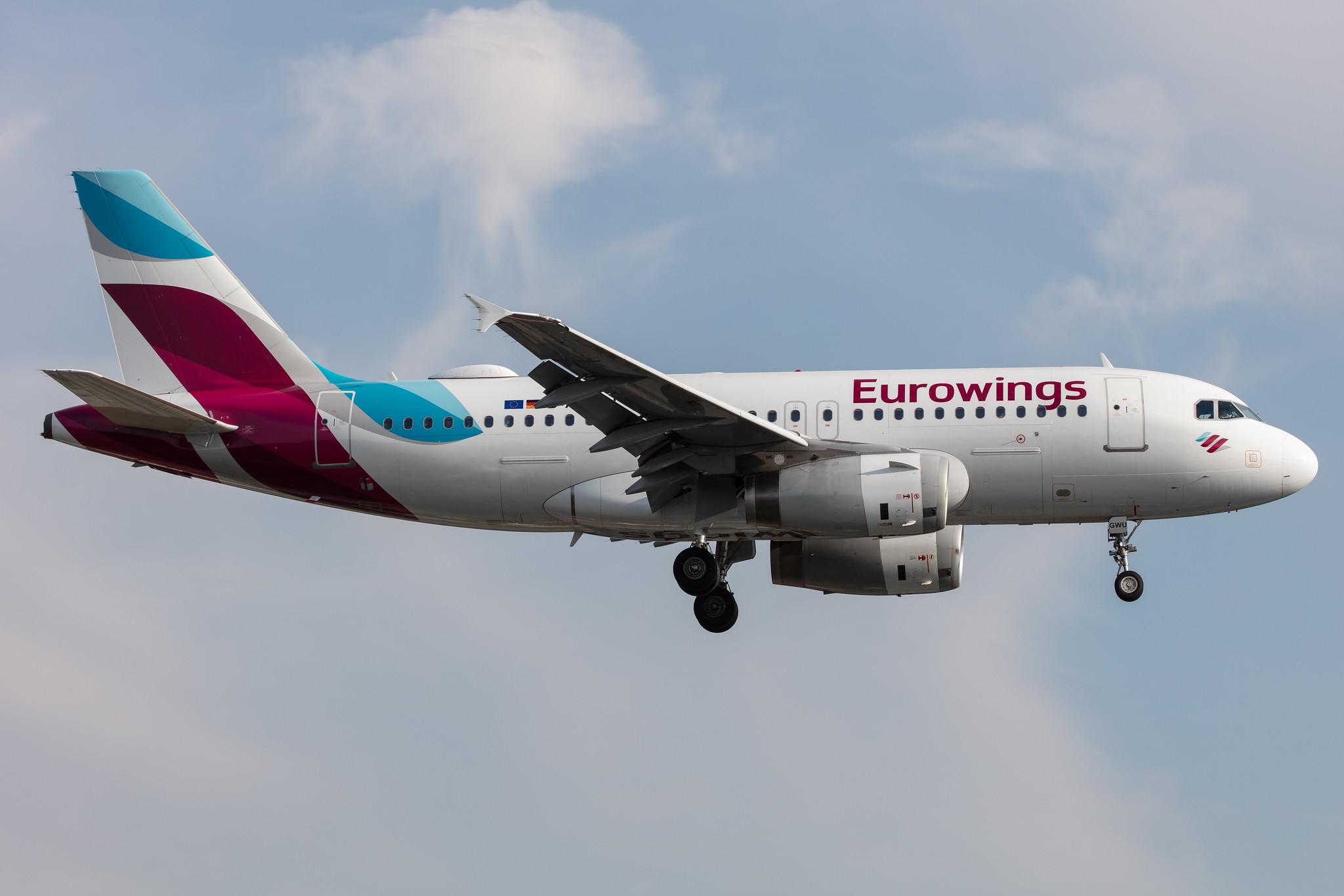 Hamburg Airport: Eurowings (EW / EWG) |  Airbus A319-132 A319 | D-AGWU | MSN 5457