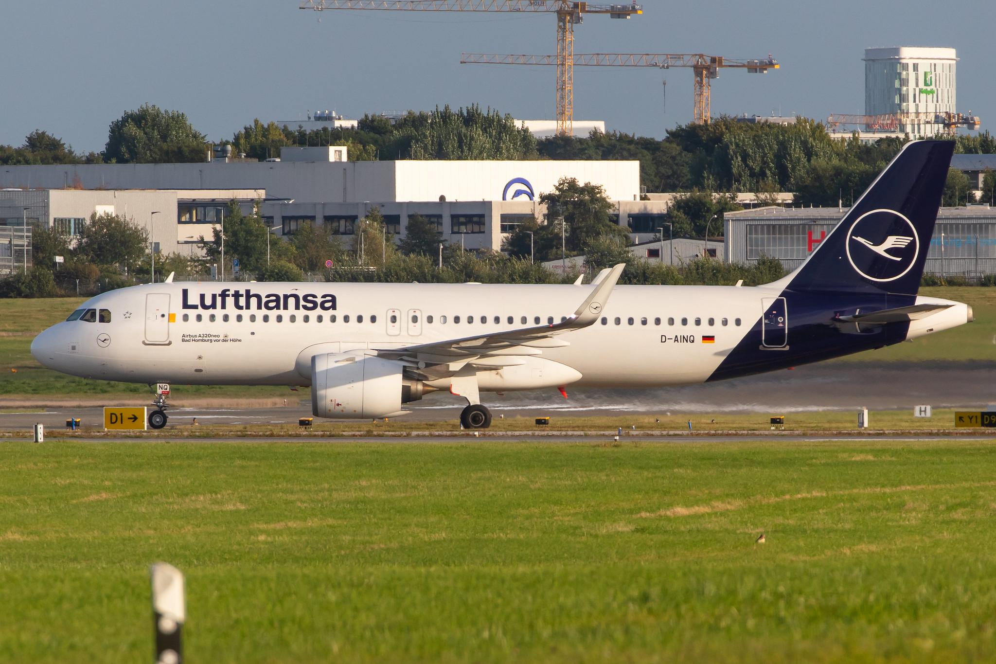 Hamburg Airport: Lufthansa (LH / DLH) |  Airbus A320-271N A20N | D-AINQ | MSN 8870