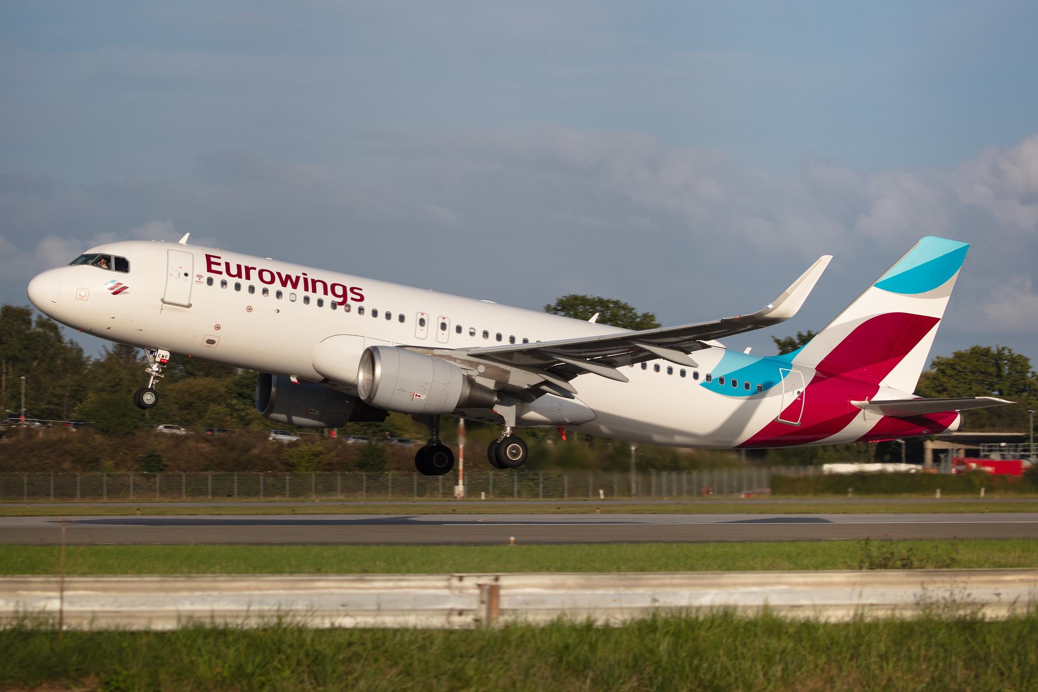 Hamburg Airport: Eurowings (EW / EWG) |  Airbus A320-214 A320 | D-AEWF | MSN 7087