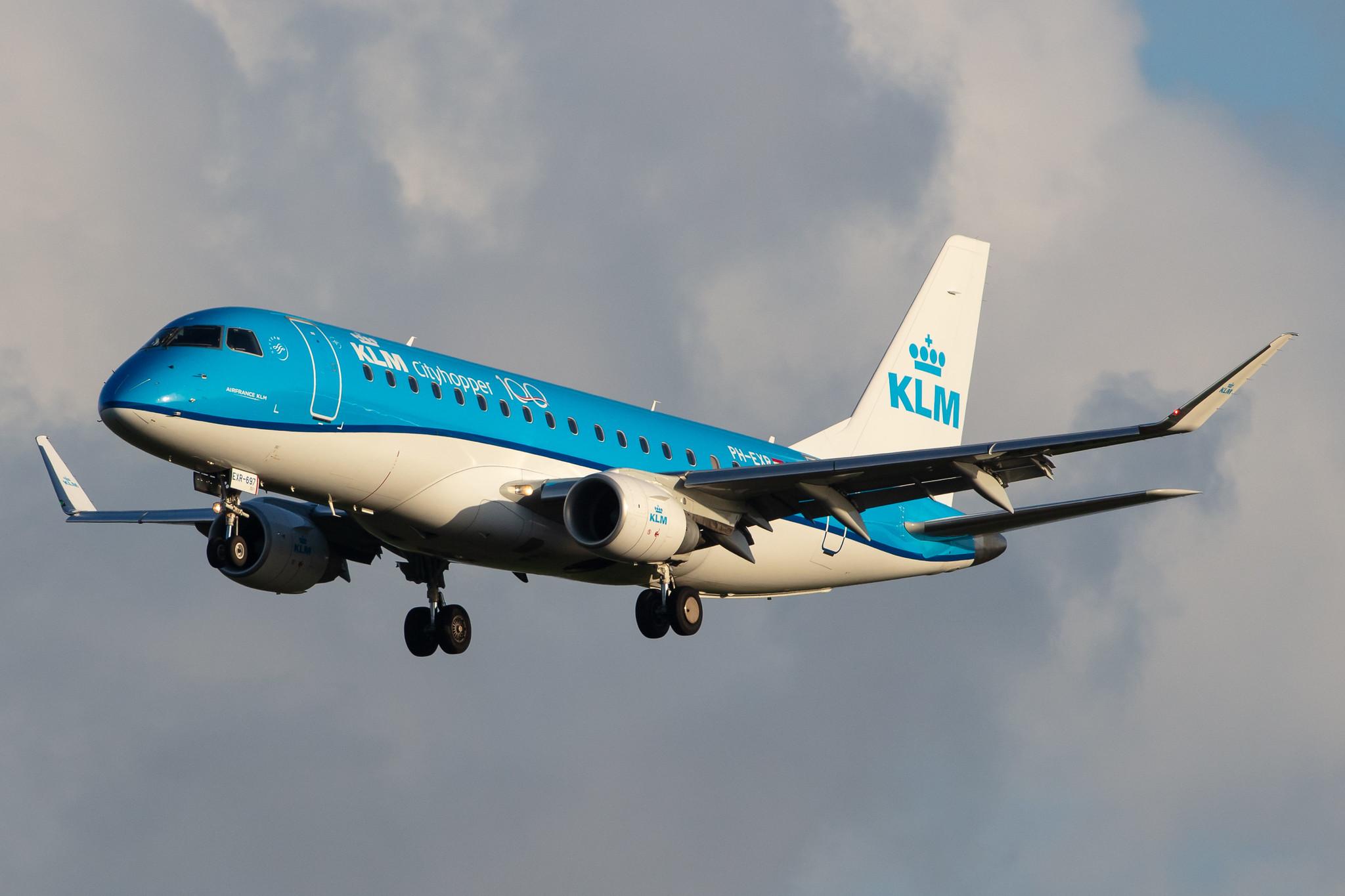 Amsterdam Airport Schiphol: KLM (KL / KLM) | Operator: KLM Cityhopper |  Embraer E175STD E75L | PH-EXR | MSN 17000697