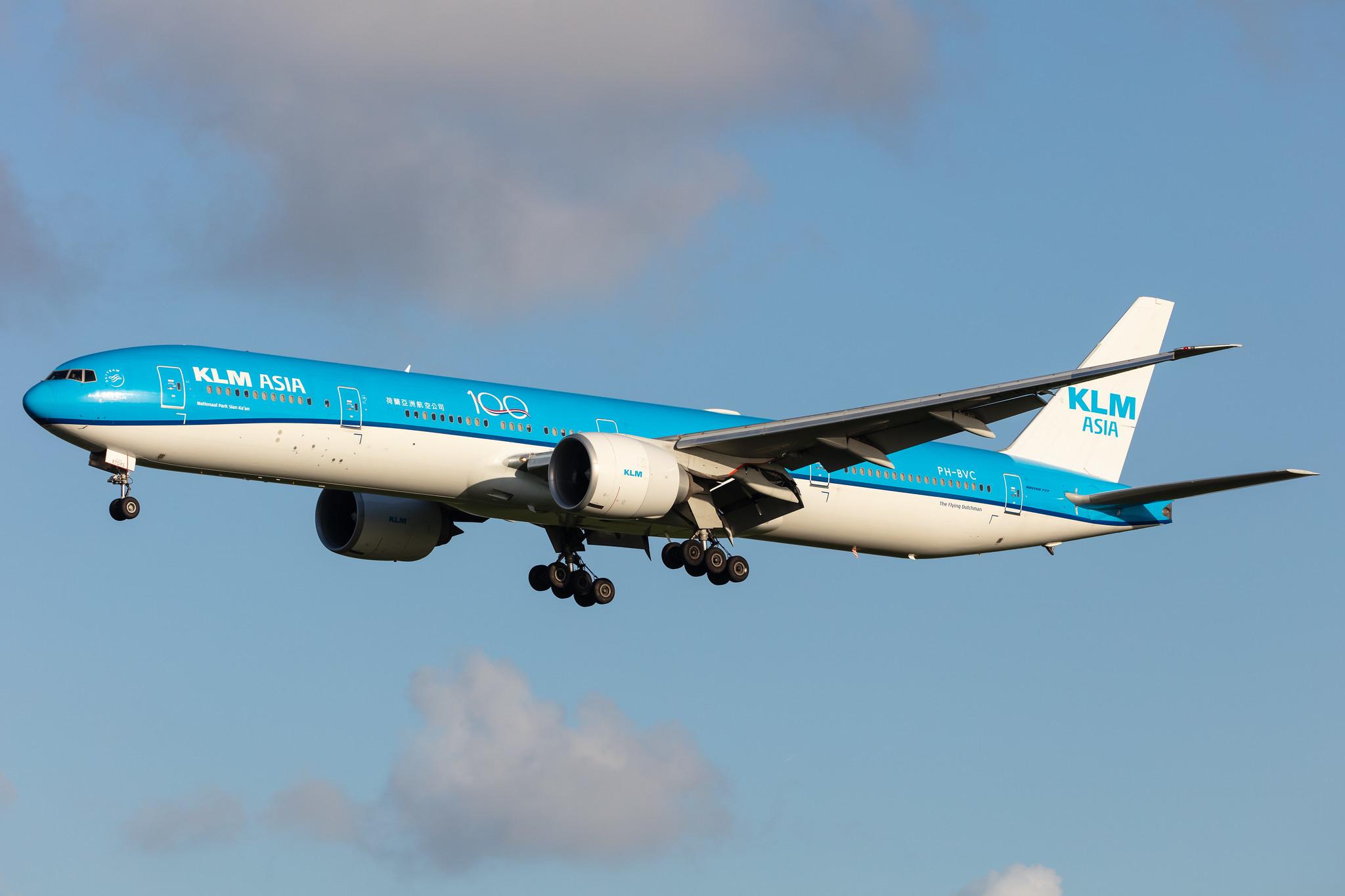 Amsterdam Airport Schiphol: KLM (KL / KLM) |  Boeing 777-306(ER) B77W | PH-BVC | MSN 37582