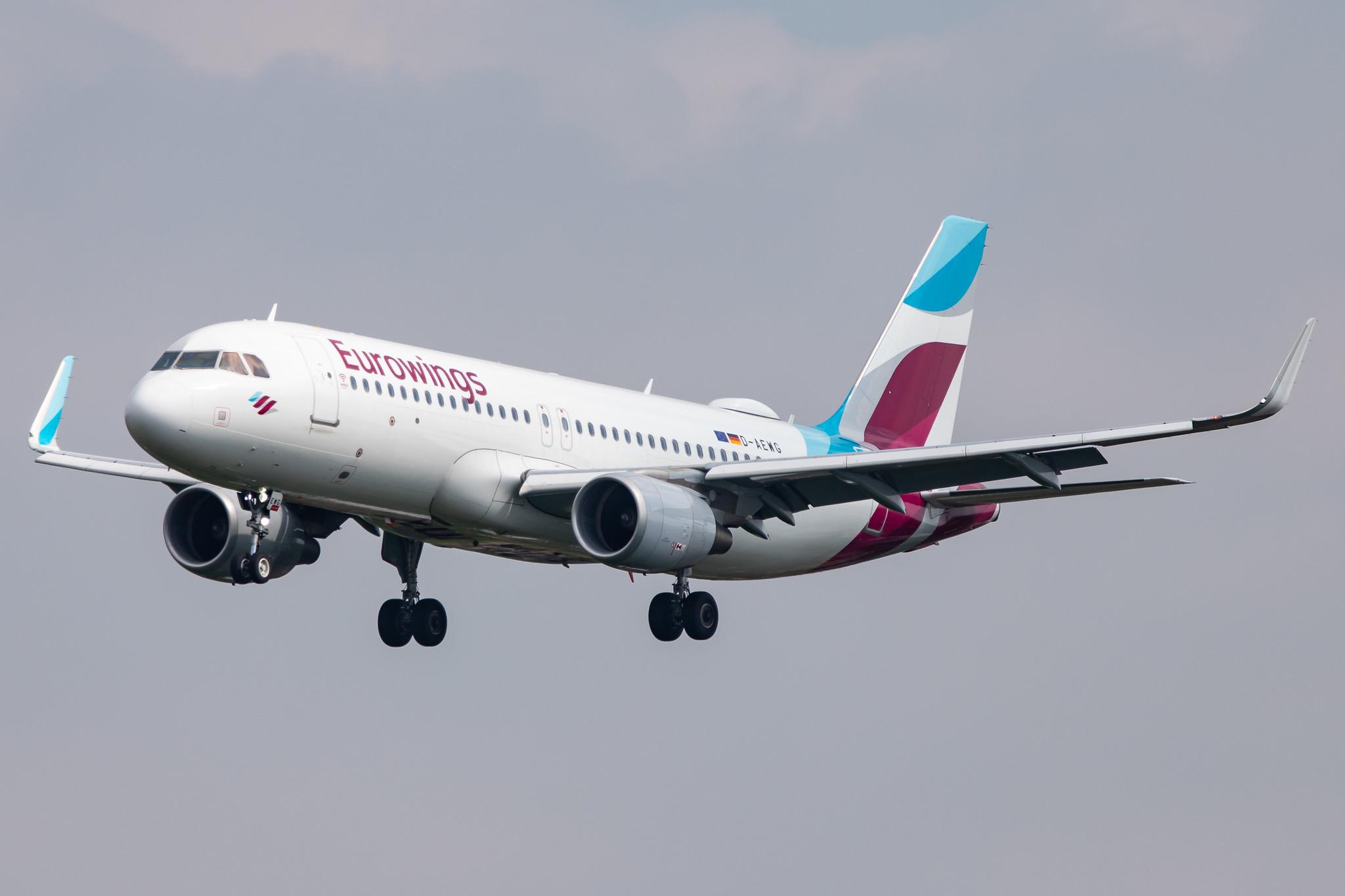 Hamburg Airport: Eurowings (EW / EWG) |  Airbus A320-214 A320 | D-AEWG | MSN 7121