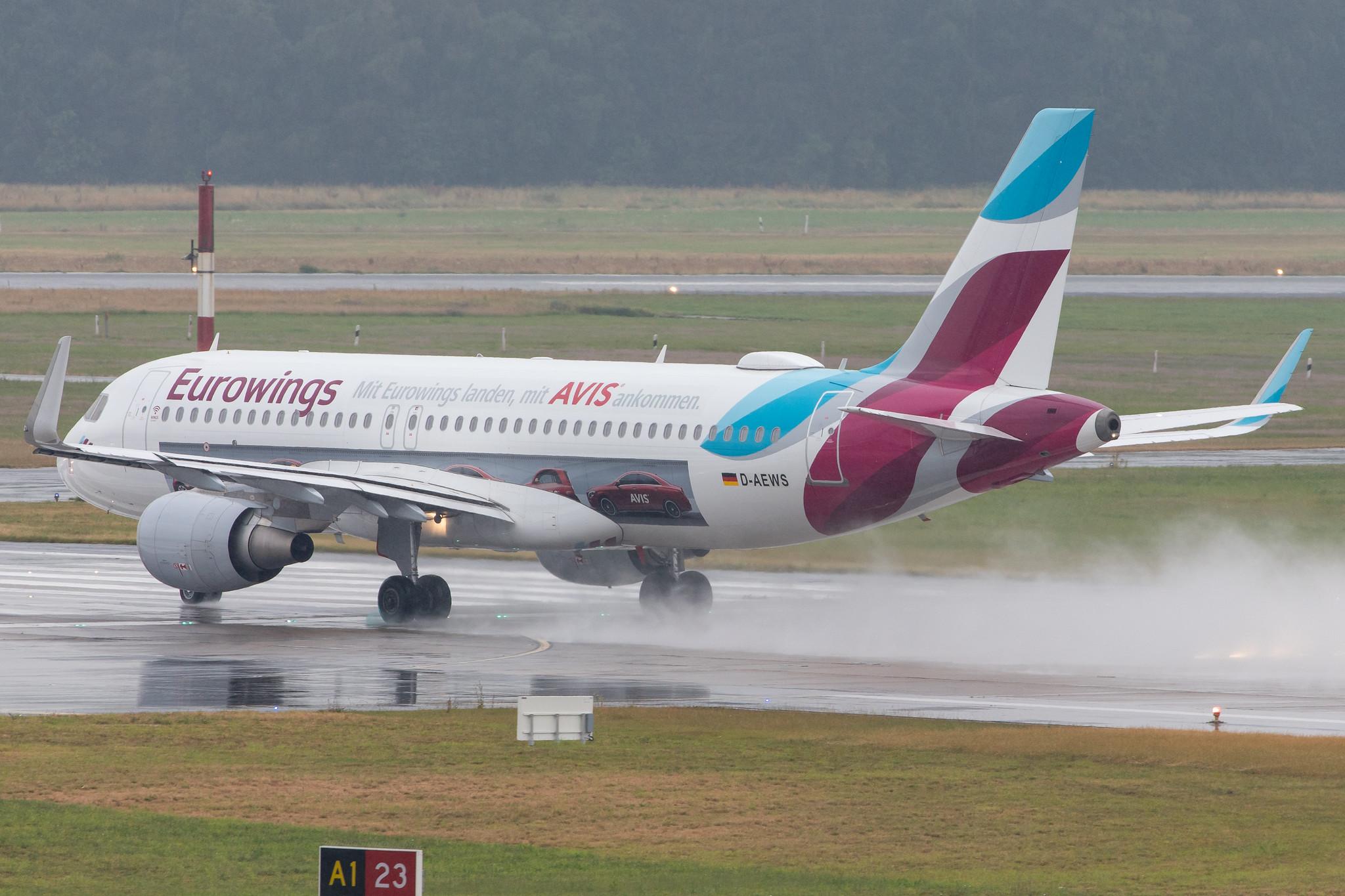 Hamburg Airport: Eurowings (EW / EWG) |  Livery: AVIS Livery |  Airbus A320-214 A320 | D-AEWS | MSN 7439