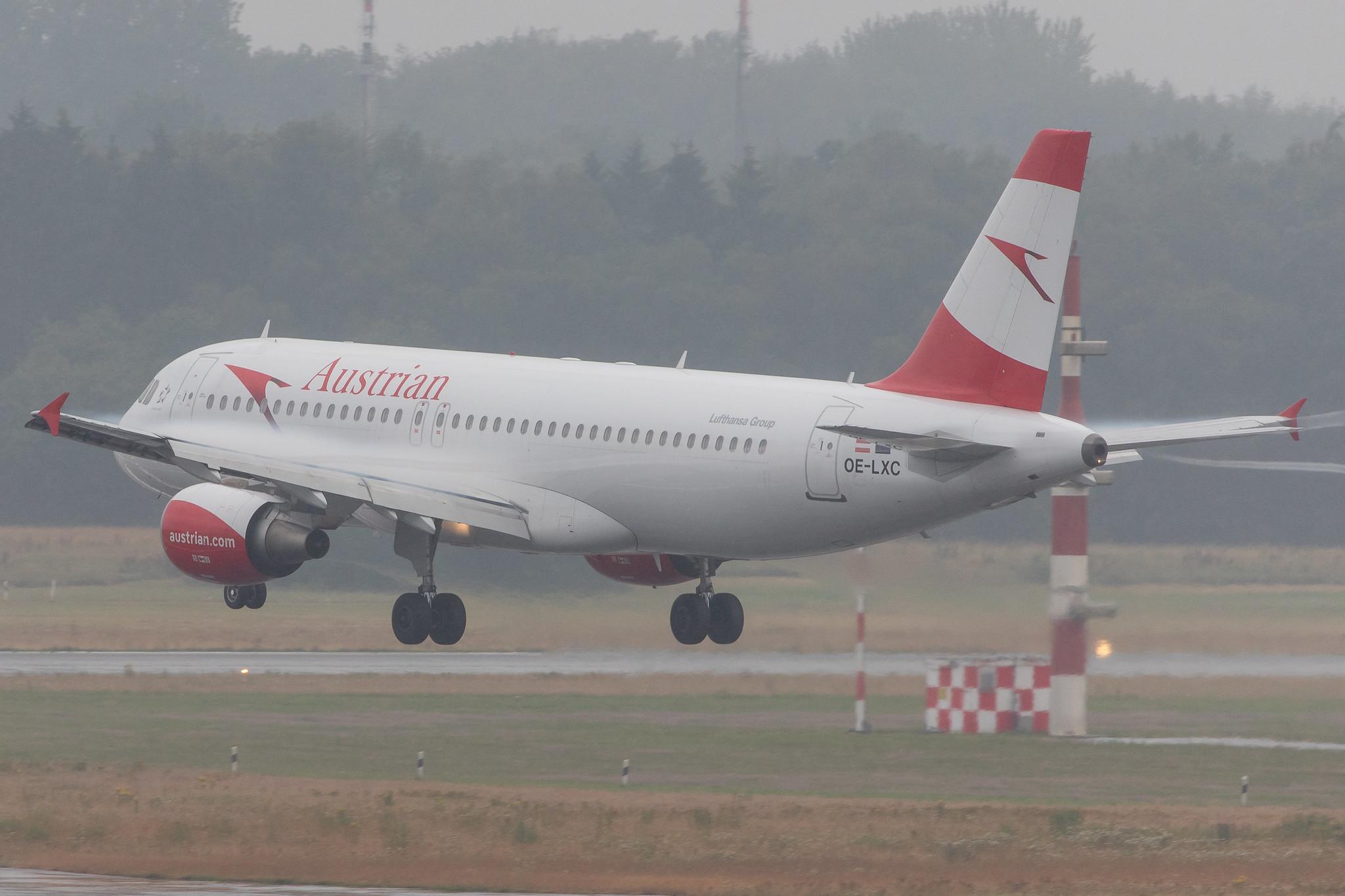 Hamburg Airport: Austrian Airlines (OS / AUA) |  Airbus A320-216 A320 | OE-LXC | MSN 3502