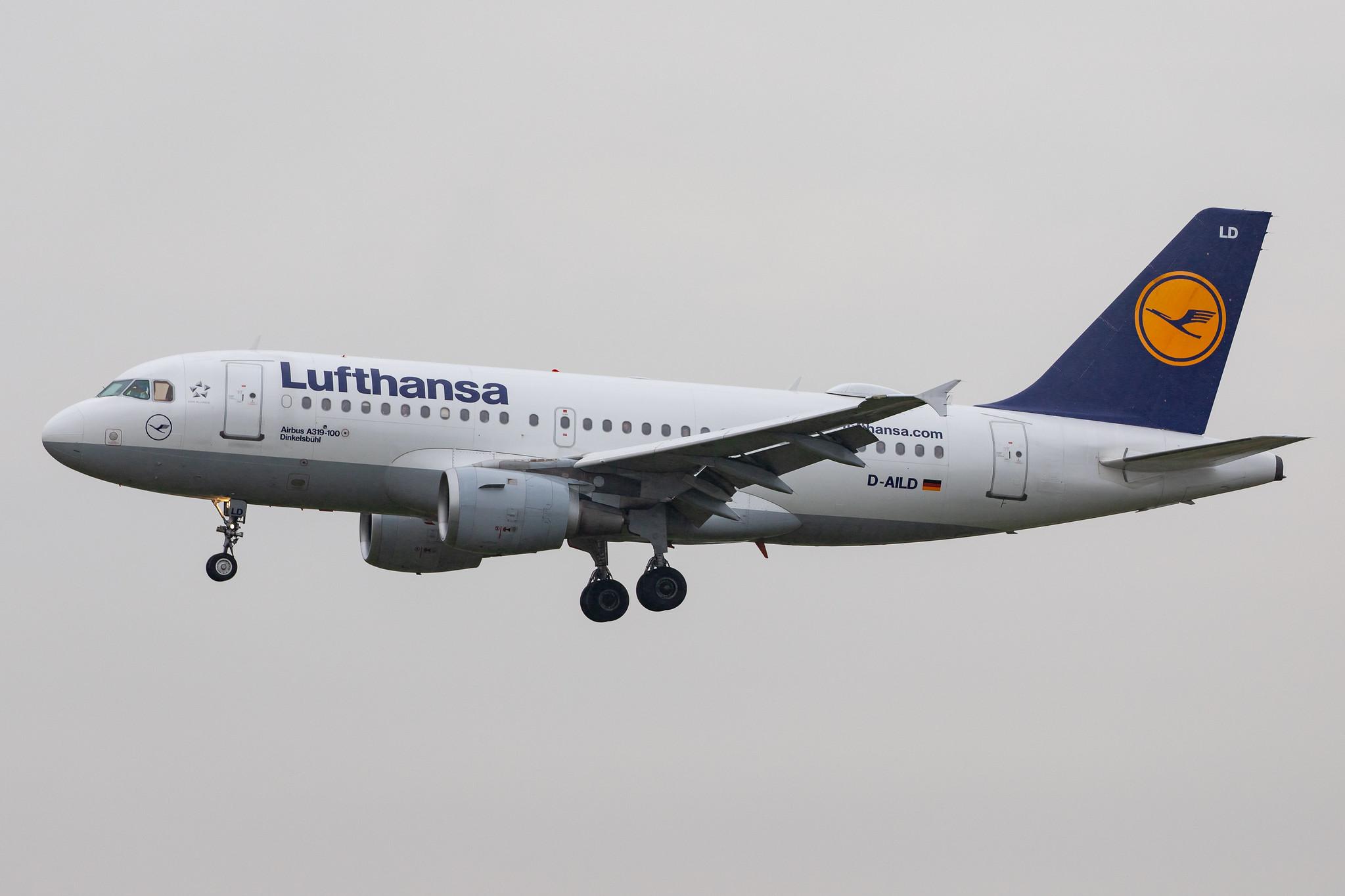 Hamburg Airport: Lufthansa (LH / DLH) |  Airbus A319-114 A319 | D-AILD | MSN 0623