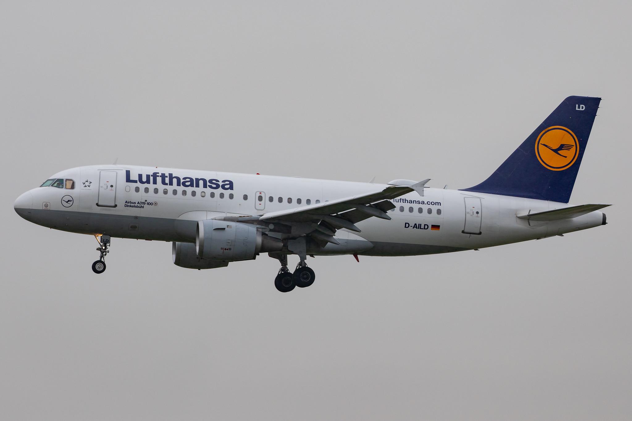 Hamburg Airport: Lufthansa (LH / DLH) |  Airbus A319-114 A319 | D-AILD | MSN 0623