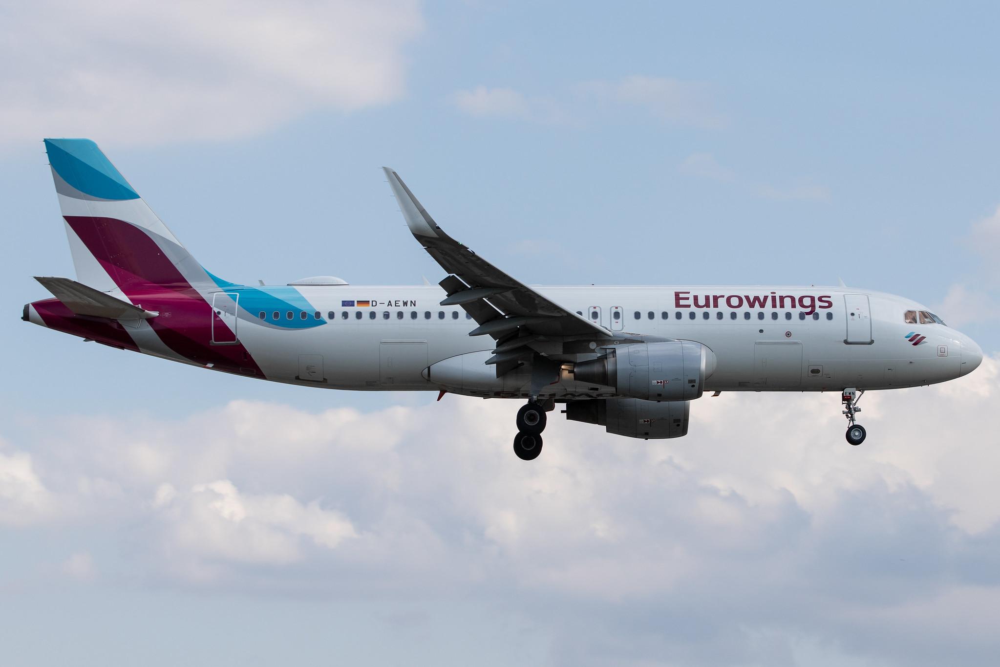 Hamburg Airport: Eurowings (EW / EWG) |  Airbus A320-214 A320 | D-AEWN | MSN 7393