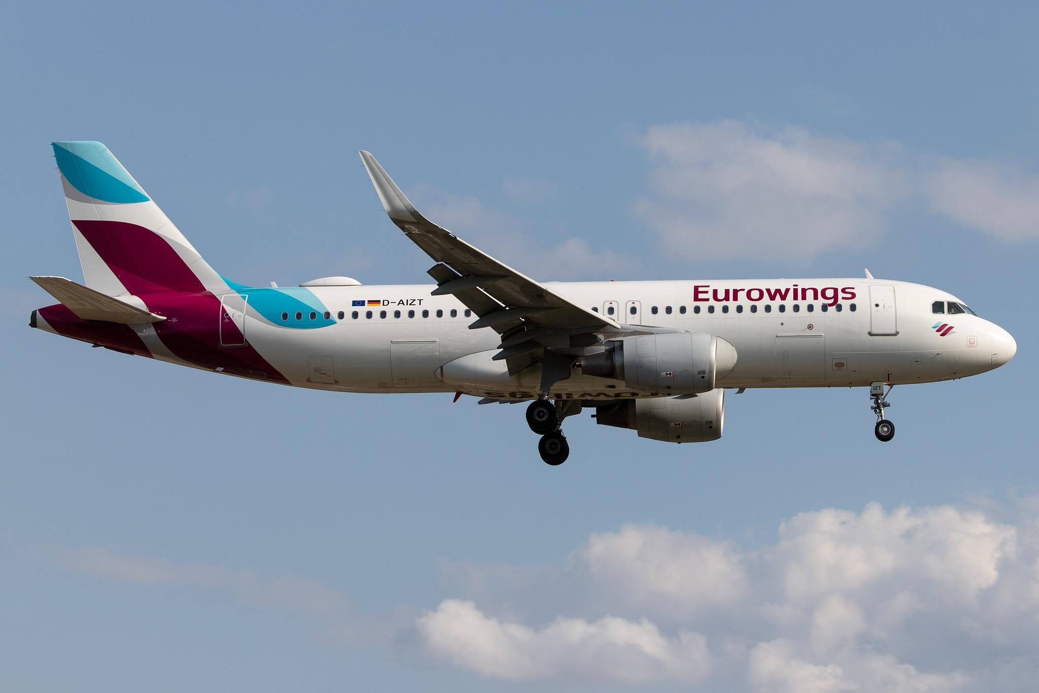 Hamburg Airport: Eurowings (EW / EWG) |  Airbus A320-214 A320 | D-AIZT | MSN 5601