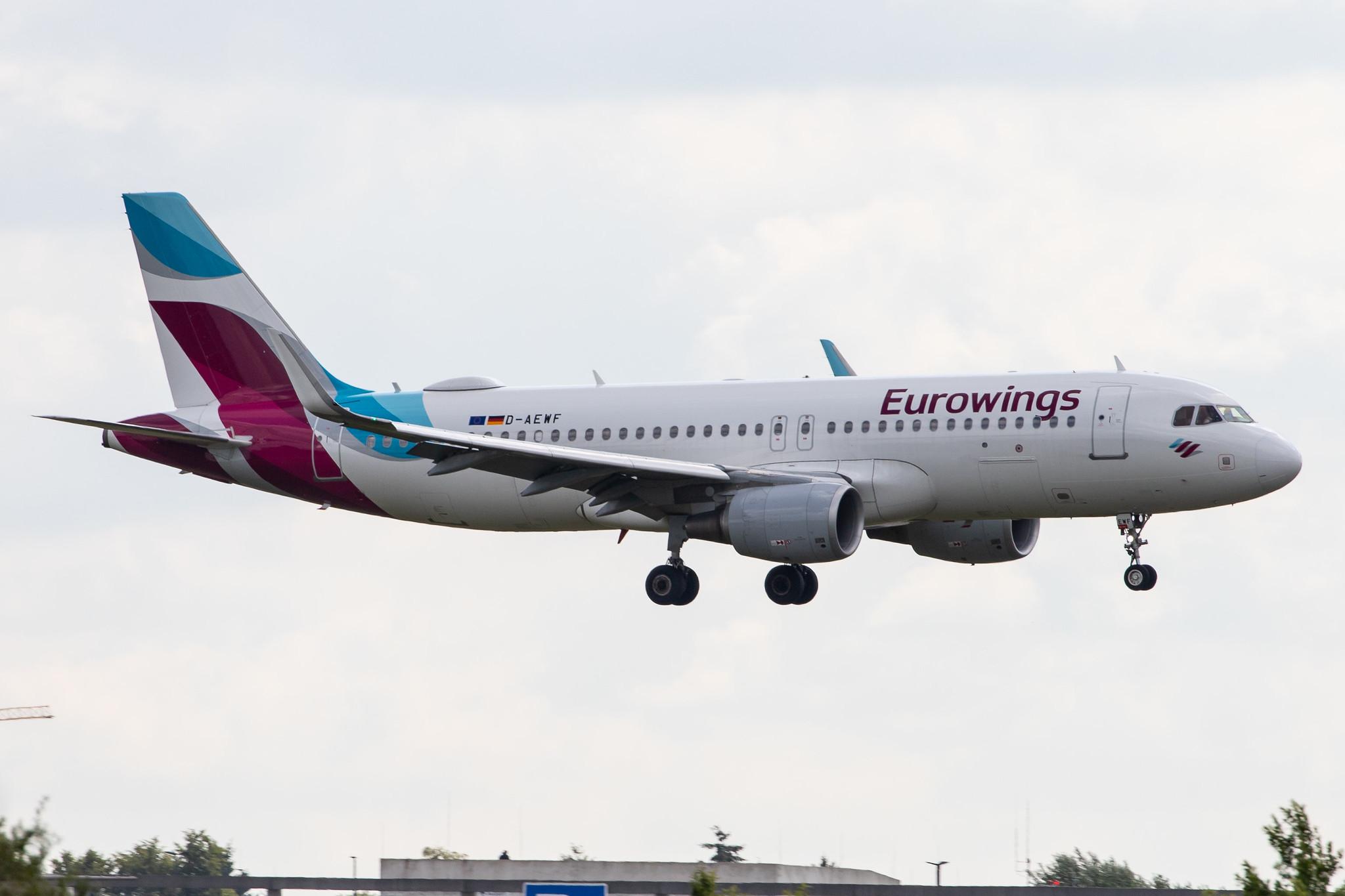 Hamburg Airport: Eurowings (EW / EWG) |  Airbus A320-214 A320 | D-AEWF | MSN 7087
