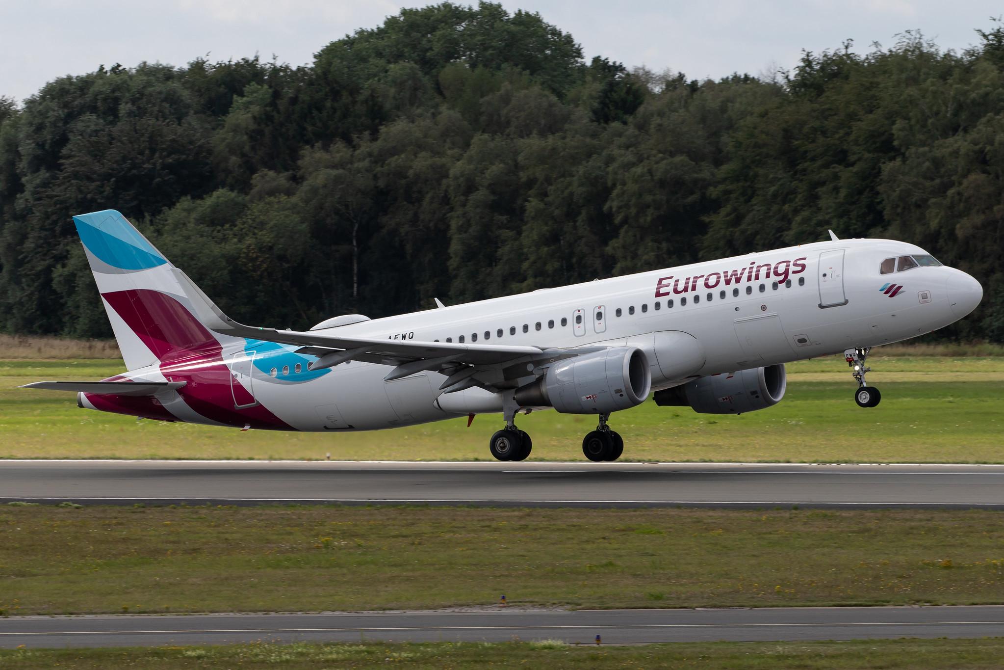Hamburg Airport: Eurowings (EW / EWG) |  Airbus A320-214 A320 | D-AEWQ | MSN 7398
