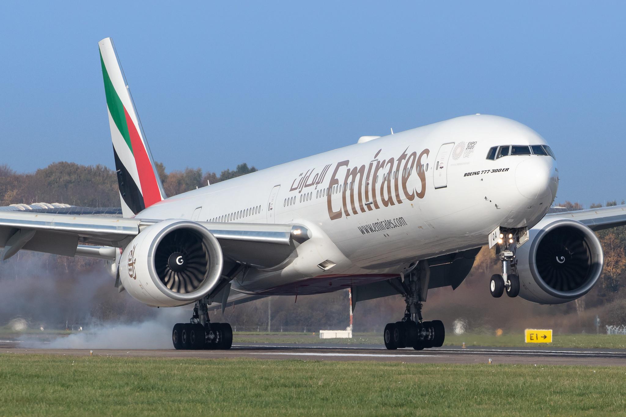 Hamburg Airport: Emirates (EK / UAE) |  Boeing 777-31H(ER) B77W | A6-EQA | MSN 42346