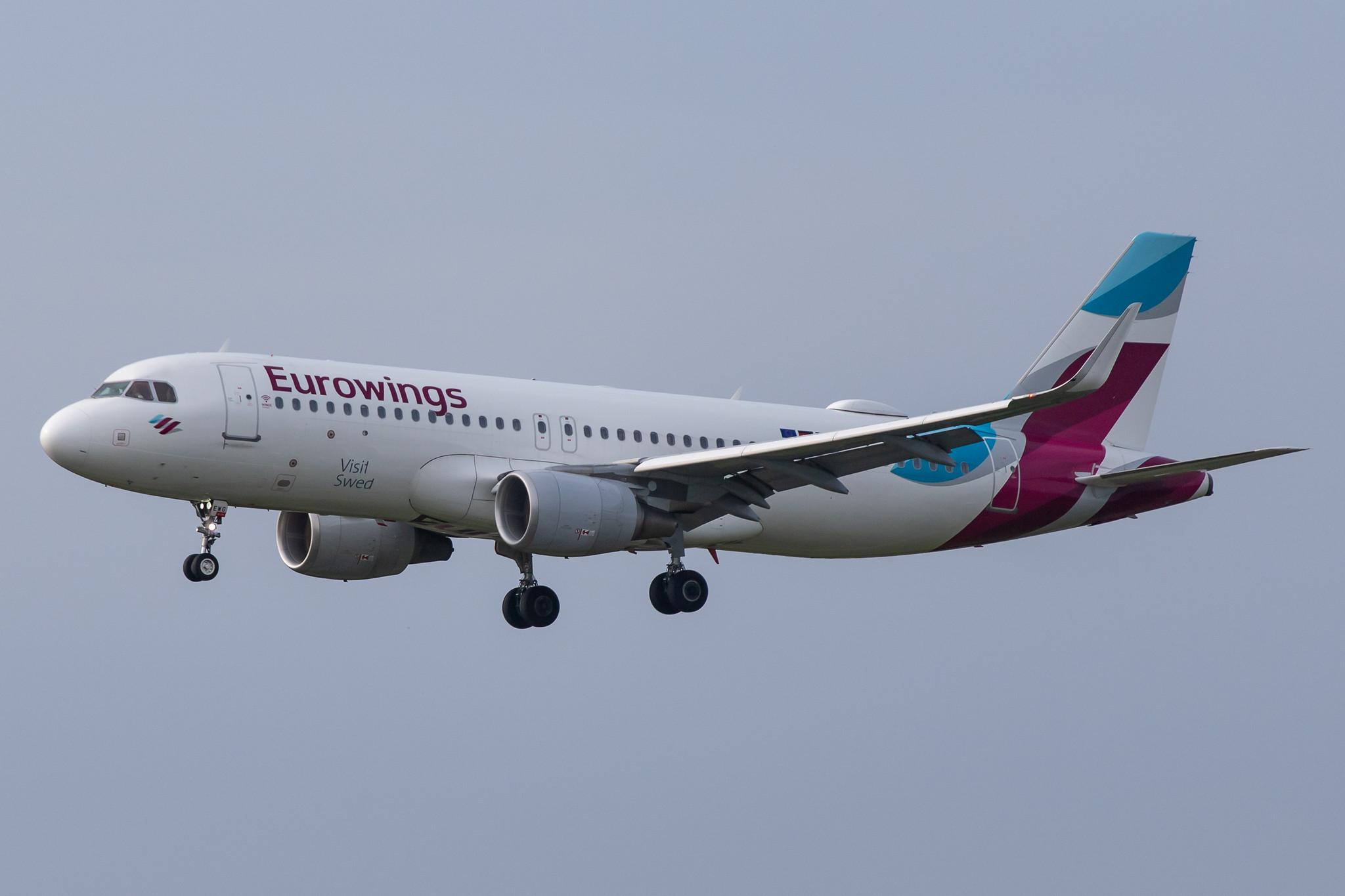 Hamburg Airport: Eurowings (EW / EWG) |  Airbus A320-214 A320 | D-AEWG | MSN 7121