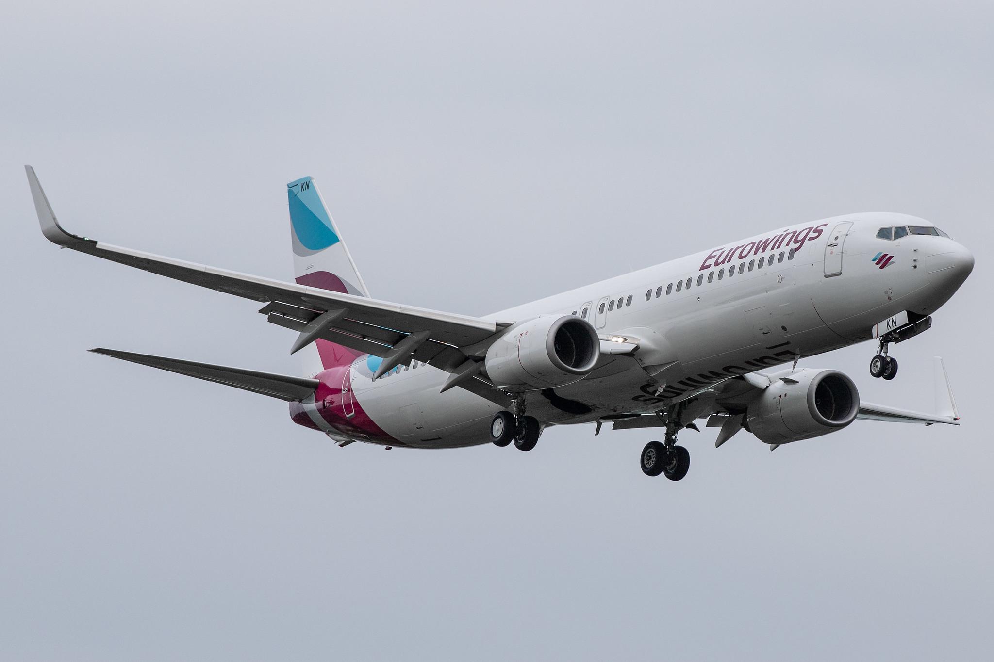 Hamburg Airport: Eurowings (EW / EWG) | Operator: TUI fly |  Boeing 737-86J B738 | D-ABKN | MSN 37756