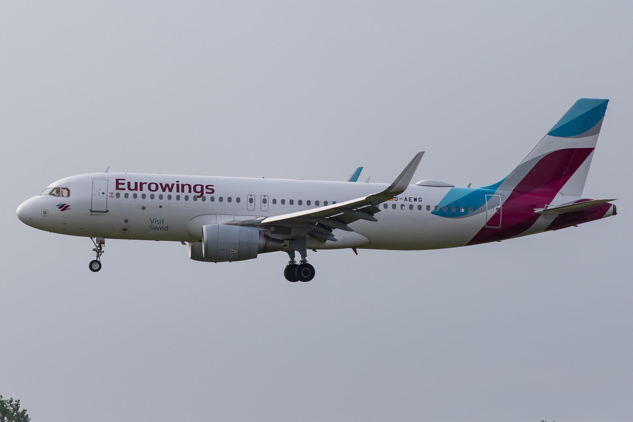 Hamburg Airport: Eurowings (EW / EWG) |  Airbus A320-214 A320 | D-AEWG | MSN 7121