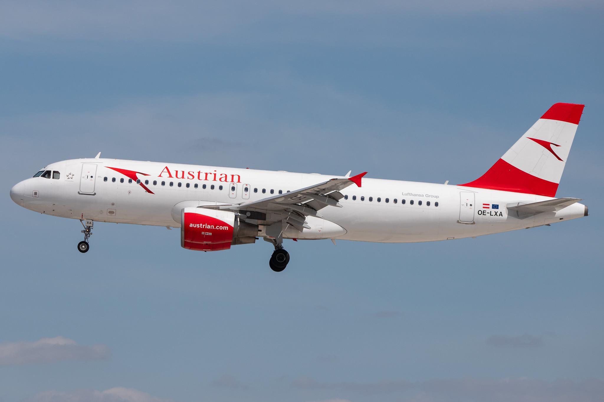 Hamburg Airport: Austrian Airlines (OS / AUA) |  Airbus A320-216 A320 | OE-LXA | MSN 3295