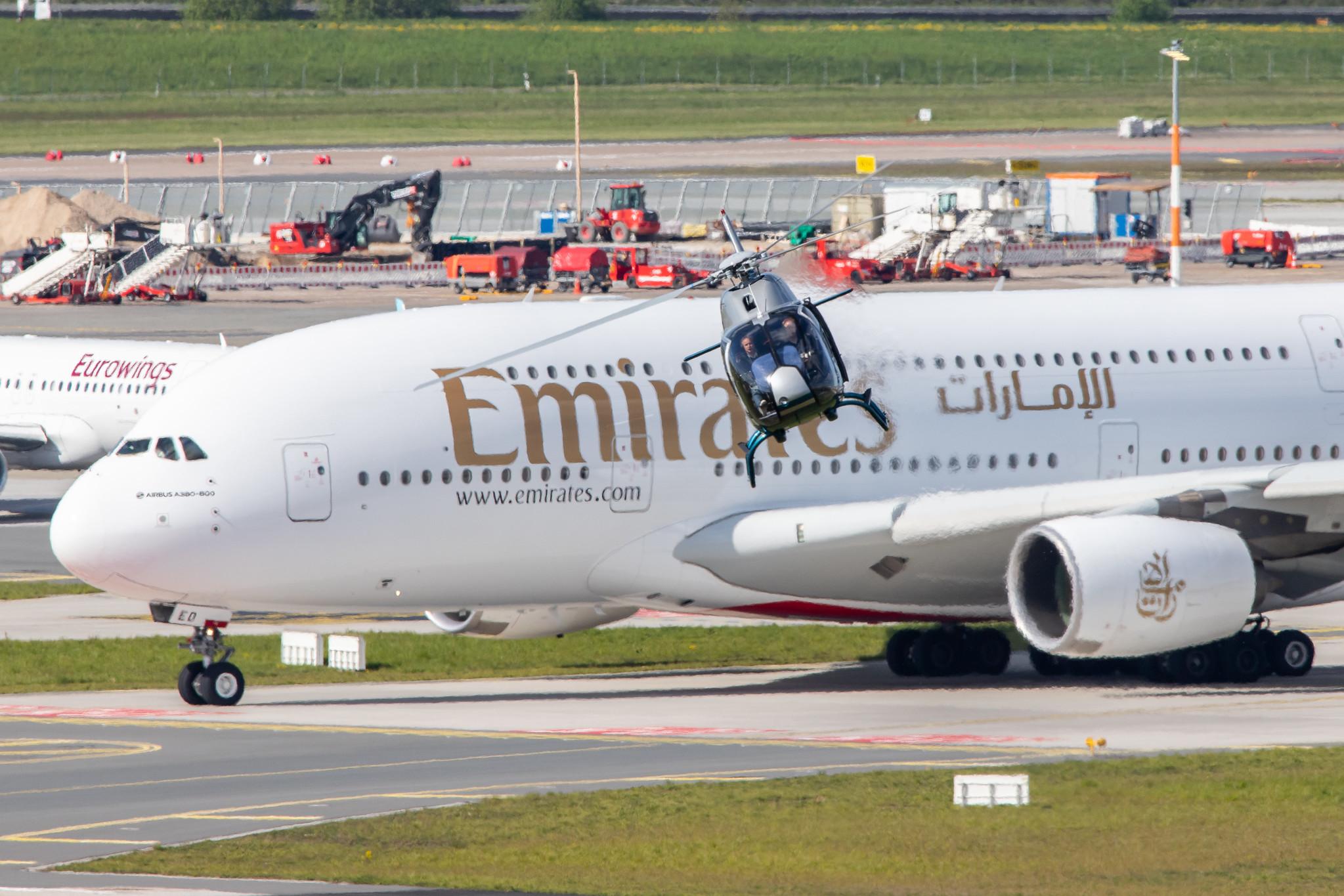 Hamburg Airport: Emirates (EK / UAE) |  Airbus A380-861 A388 | A6-EED | MSN 111