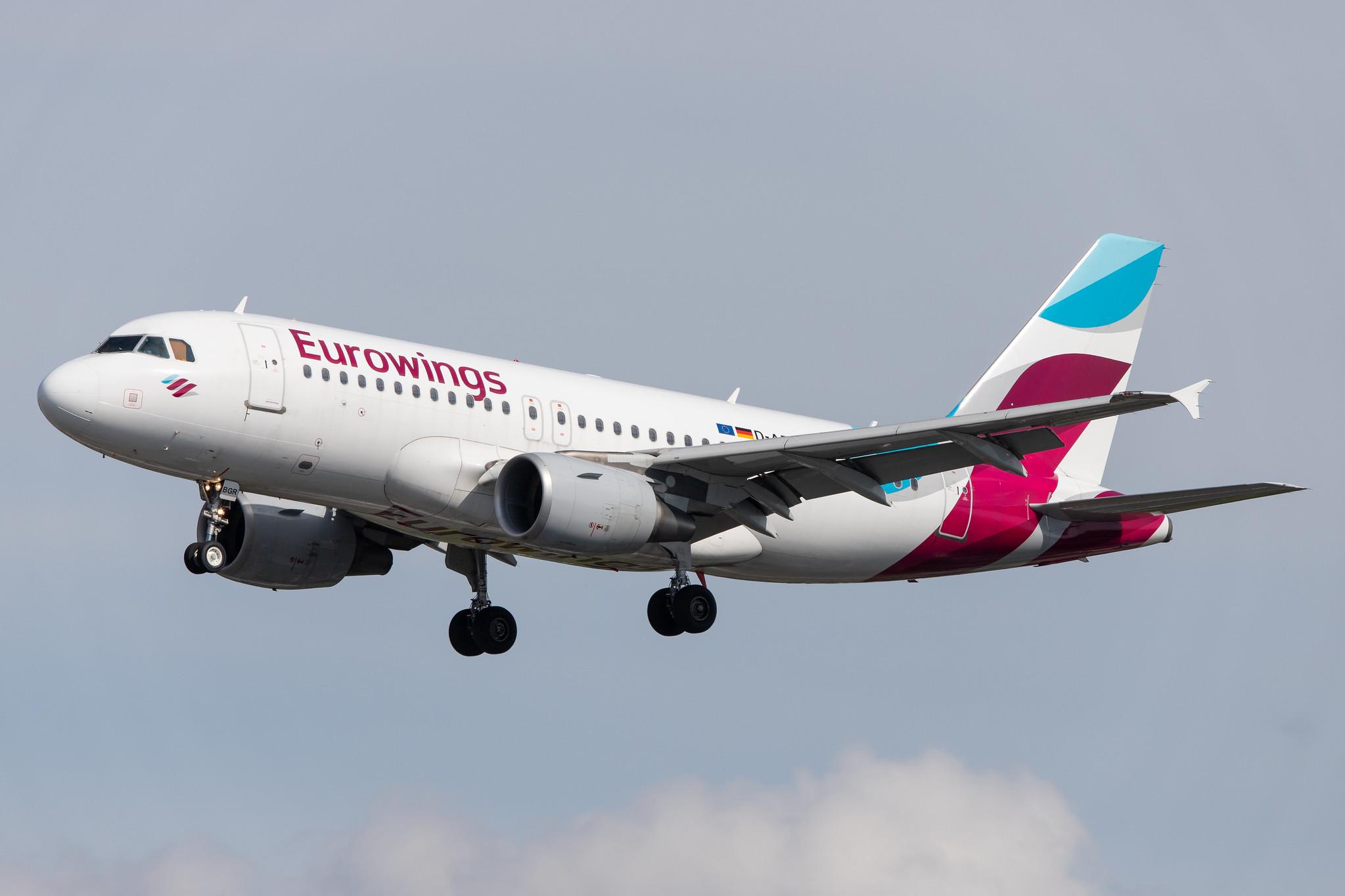 Hamburg Airport: Eurowings (EW / EWG) |  Airbus A319-112 A319 | D-ABGR | MSN 3704