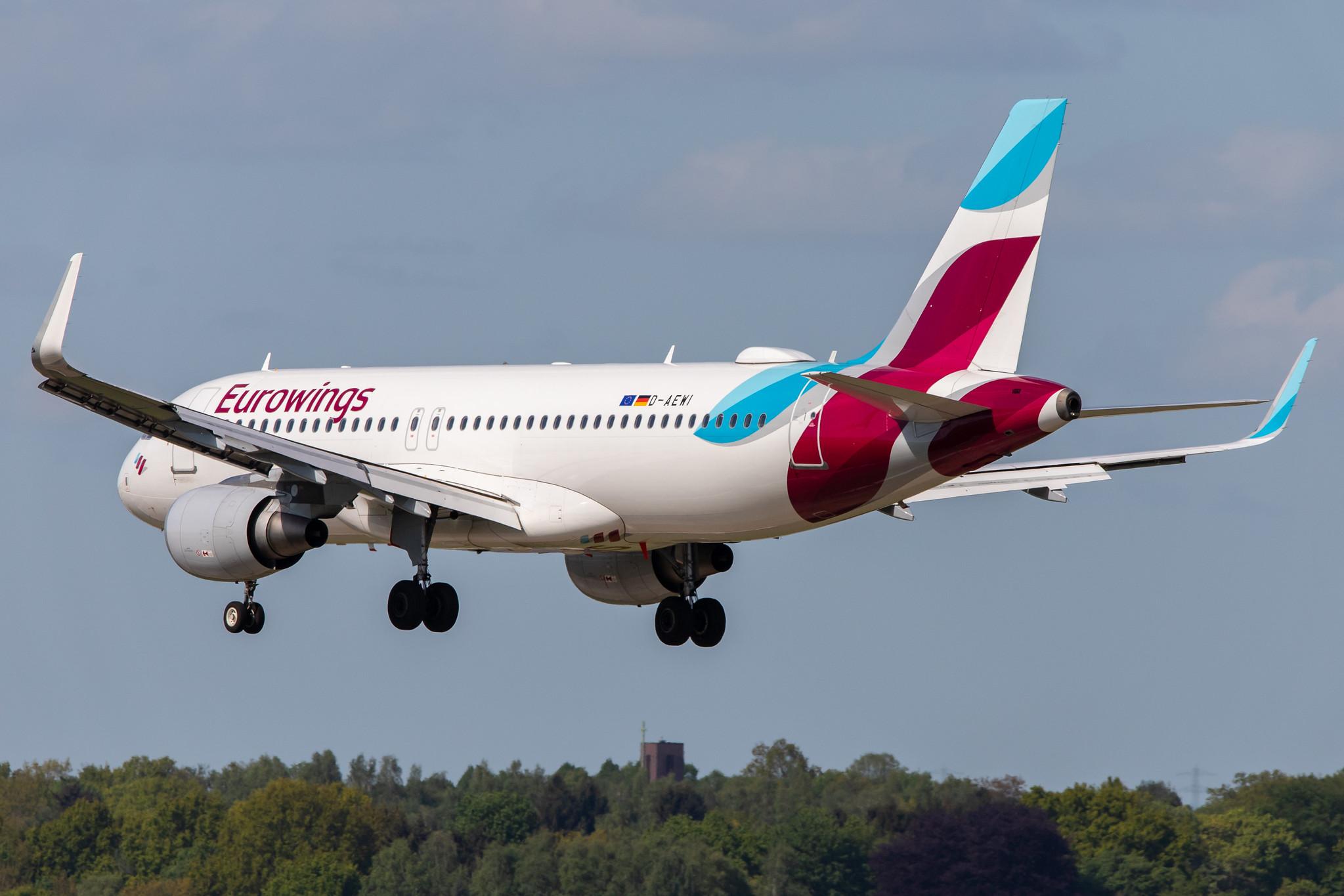 Hamburg Airport: Eurowings (EW / EWG) |  Airbus A320-214 A320 | D-AEWI | MSN 7210