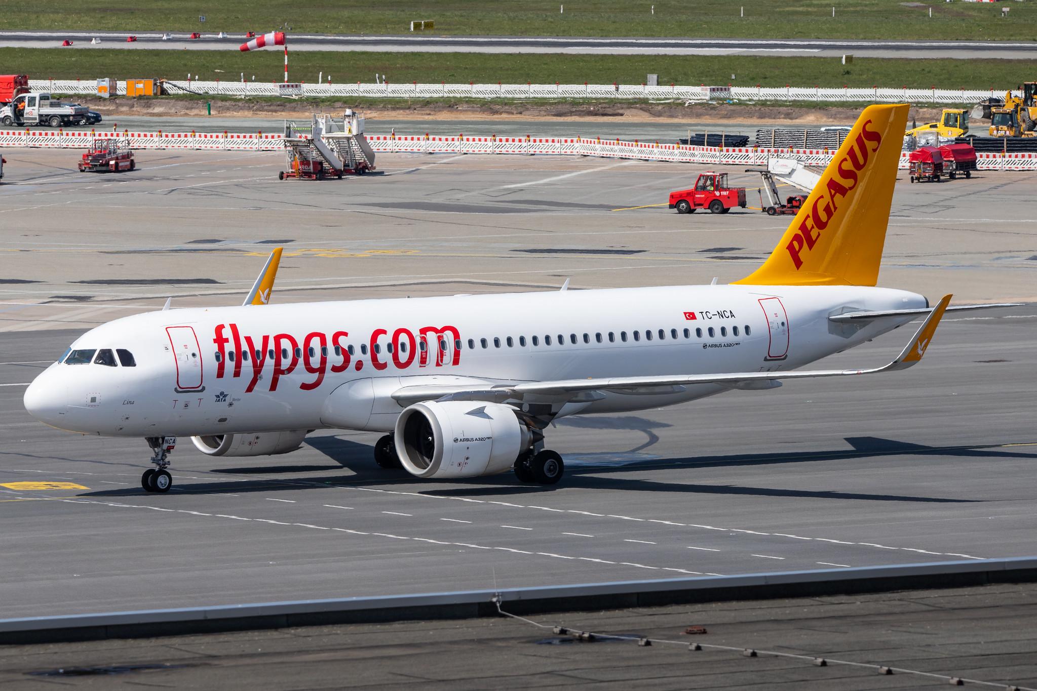 Hamburg Airport: Pegasus Airlines (PC / PGT) |  Airbus A320-271N A20N | TC-NCA | MSN 8868