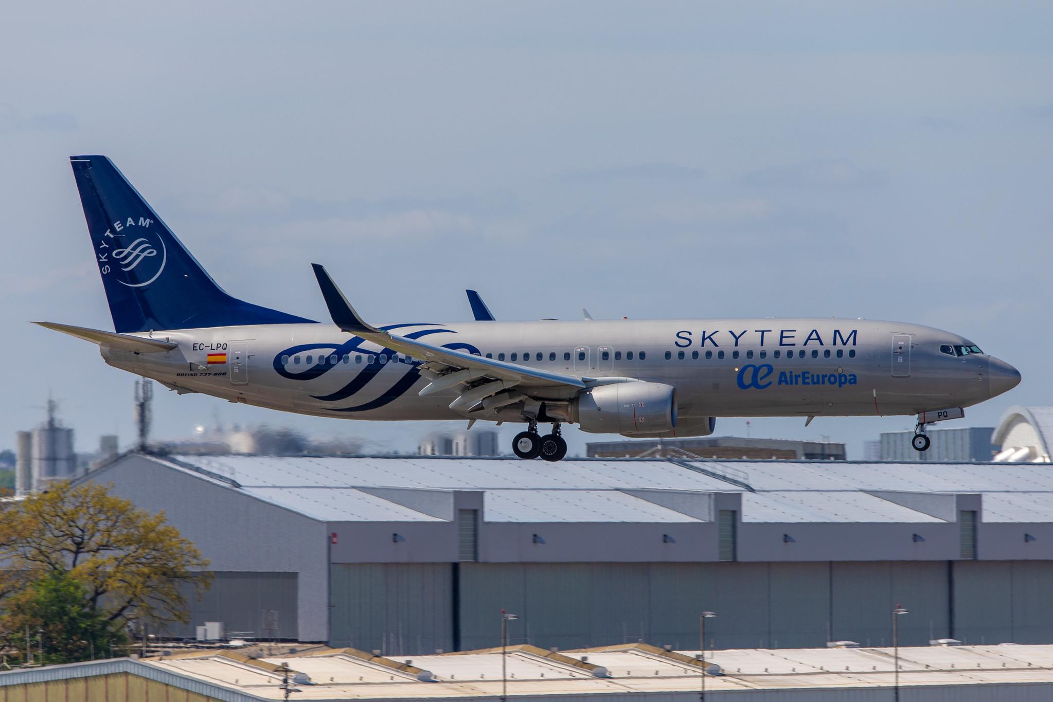 Hamburg Airport: Air Europa (UX / AEA) |  Livery: SkyTeam Livery |  Boeing 737-85P B738 | EC-LPQ | MSN 35496