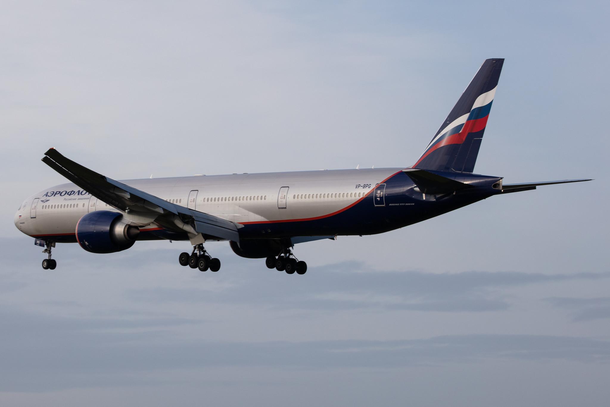 Hamburg Airport: Aeroflot (SU / AFL) |  Boeing 777-3M0(ER) B77W | VP-BPG | MSN 41693