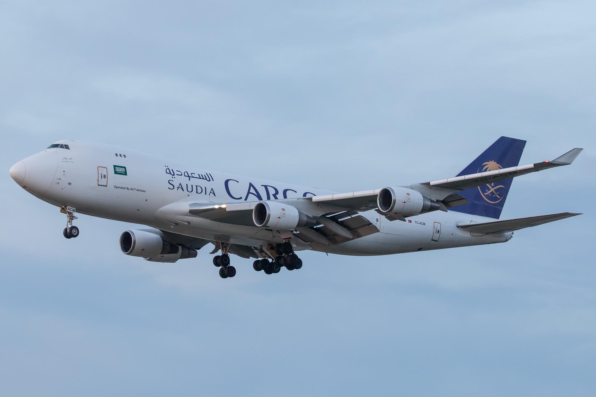 Frankfurt Airport: Saudia Cargo (SV / SVA) | Operator: AirACT |  Boeing 747-428F(ER) B744 | TC-ACM | MSN 32867