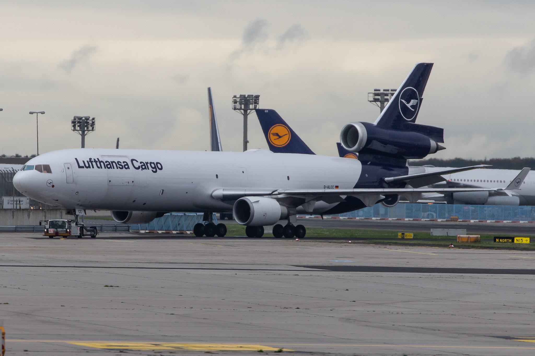Frankfurt Airport: Lufthansa Cargo (/ GEC) |  McDonnell Douglas MD-11F MD11 | D-ALCC | MSN 48783